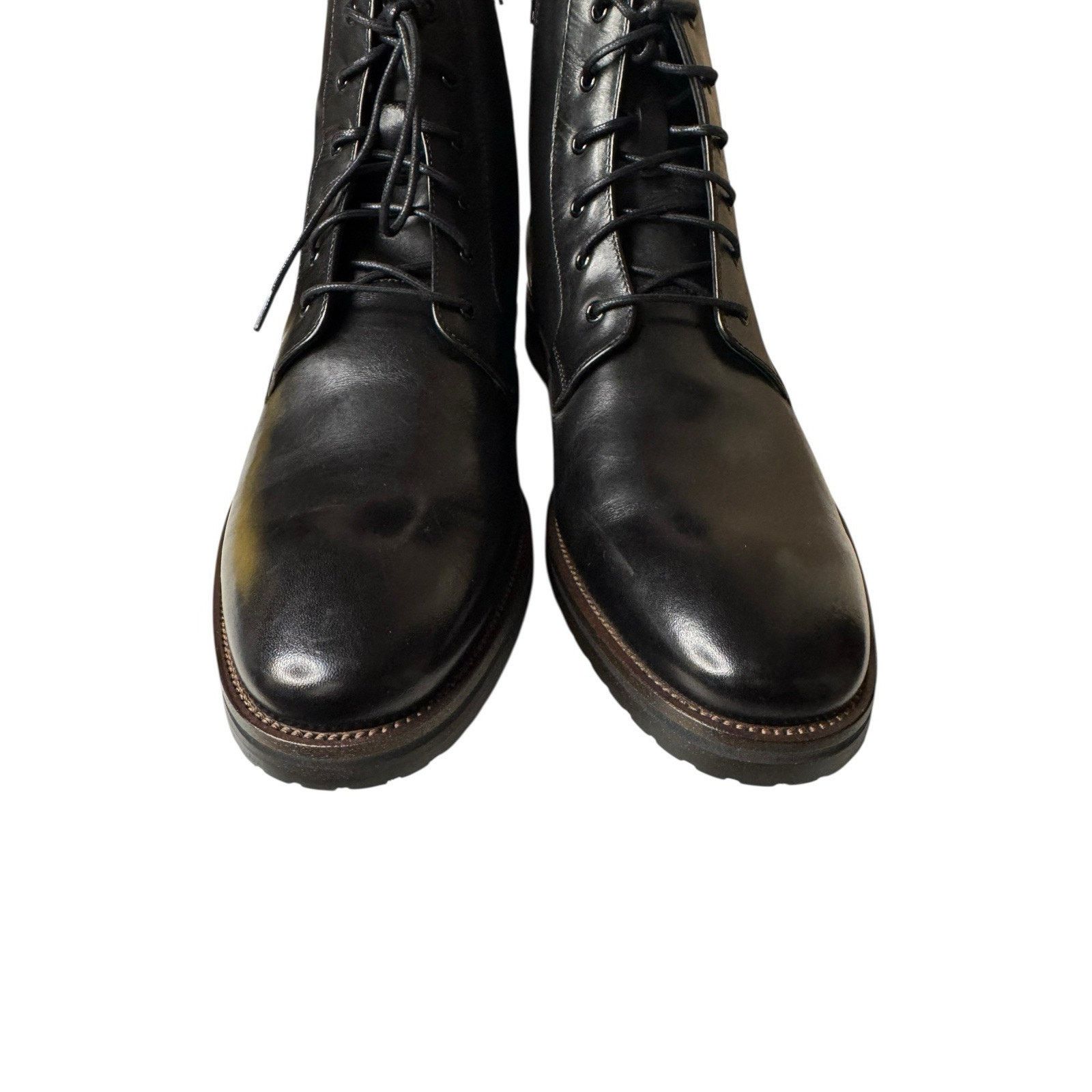 Steve Madden Steve Madden NEW Men’s Sixtet Black Leather Boots Size US 12 / EU 45 - 3 Thumbnail