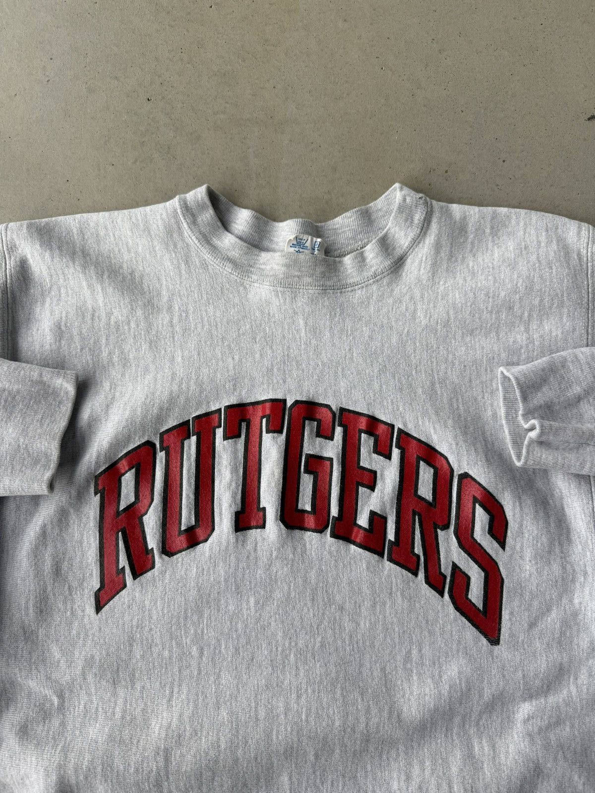 Champion Vintage 1980s Rutgers Univ. Champion Reverse Weave Crewneck Size US L / EU 52-54 / 3 - 2 Thumbnail