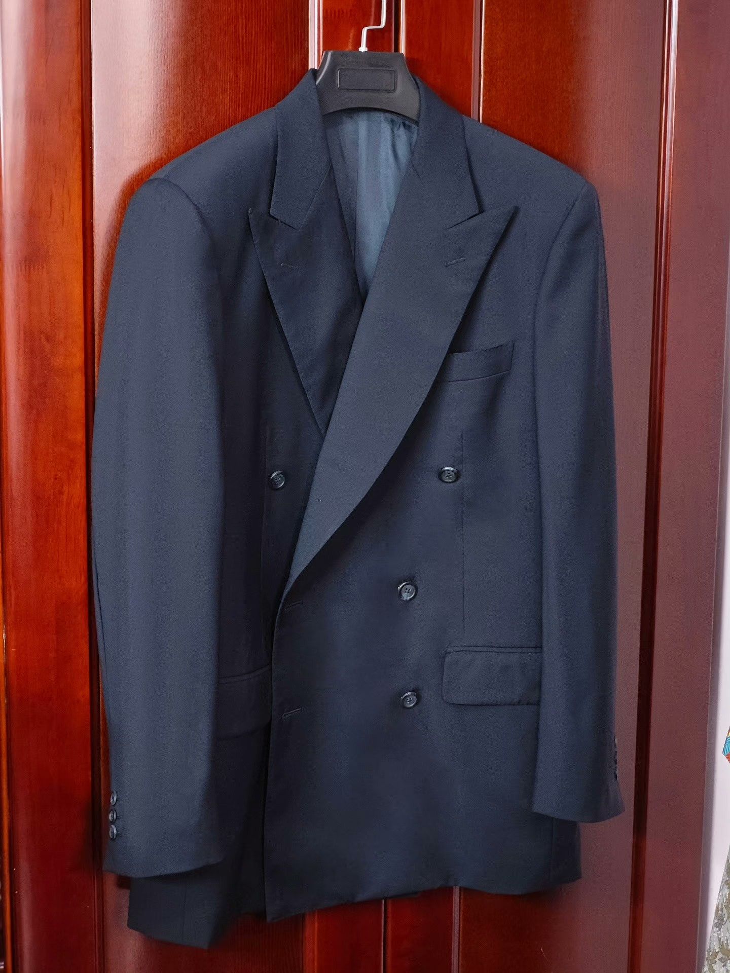 Burberry Burberry Navy Wool Suit Jacket Size US M / EU 48-50 / 2 - 1 Thumbnail