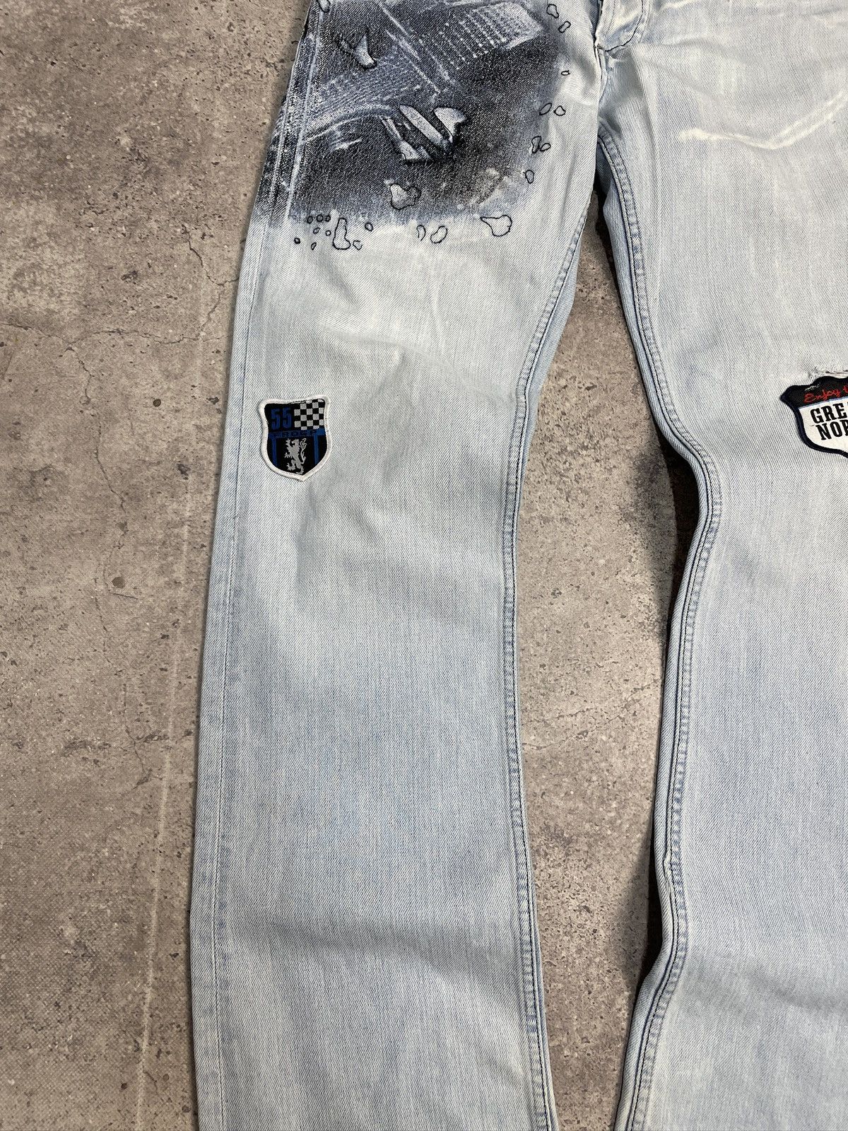 Vintage Y2K Baggy Audi Racing Jeans