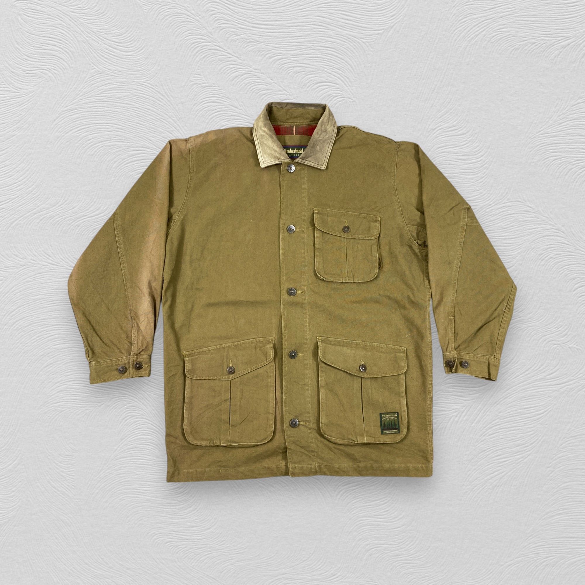 Japanese Brand Vintage Timberland Sun Faded Chore Japanese Jacket -J307 Size US XL / EU 56 / 4 - 1 Thumbnail