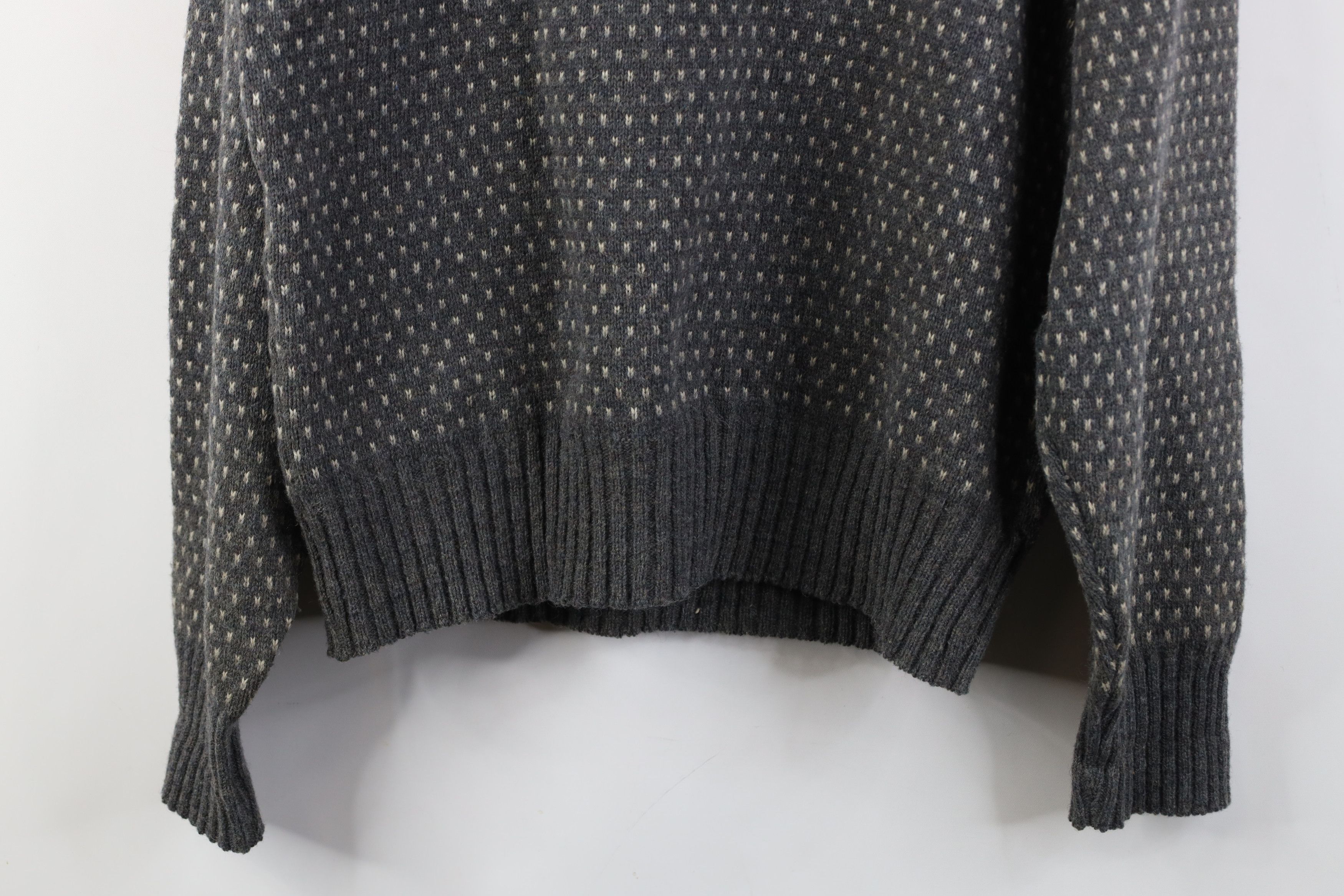 Vintage Vintage 70s Streetwear Wool Blend Knit Polka Dot Sweater Size US M / EU 48-50 / 2 - 13 Thumbnail