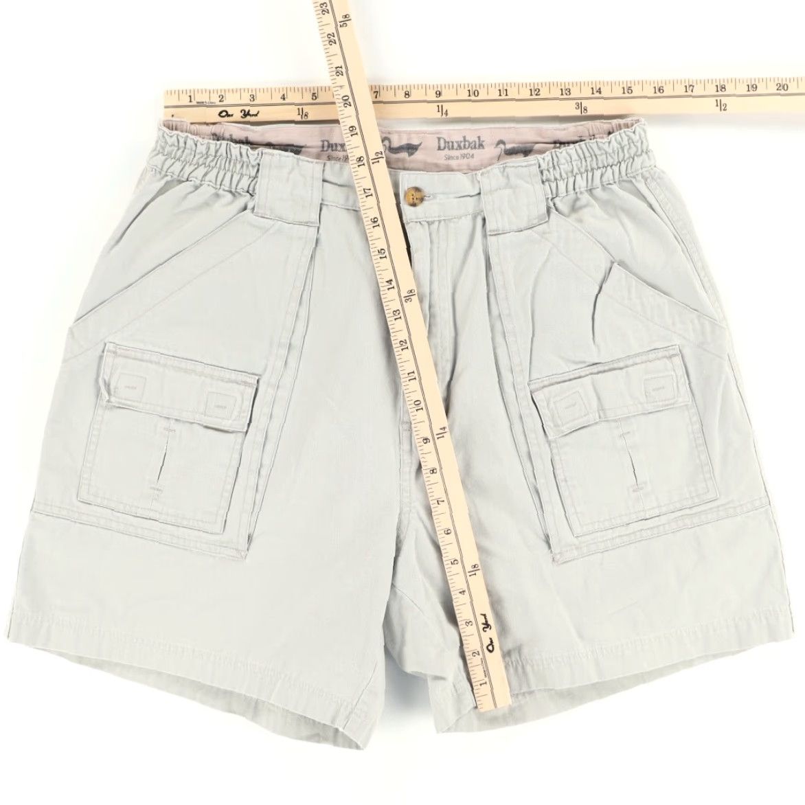 Vintage VTG Duxbak Cotton Canvas Cargo Shorts Gray Men's 34 Size US 34 / EU 50 - 3 Thumbnail