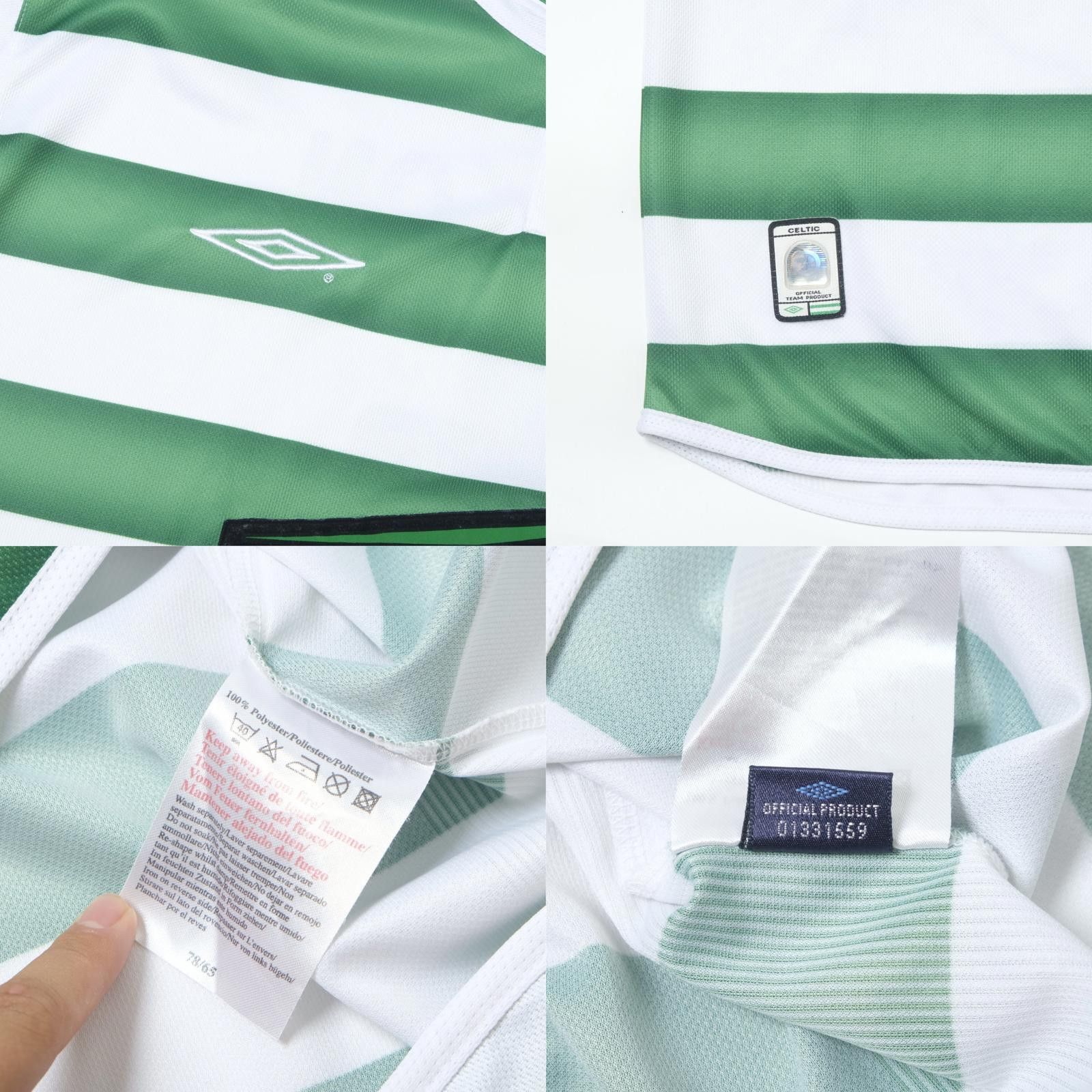 Umbro 2003/04 Celtic Home Shirt Larsson (XL/XXL) Size US XL / EU 56 / 4 - 6 Thumbnail