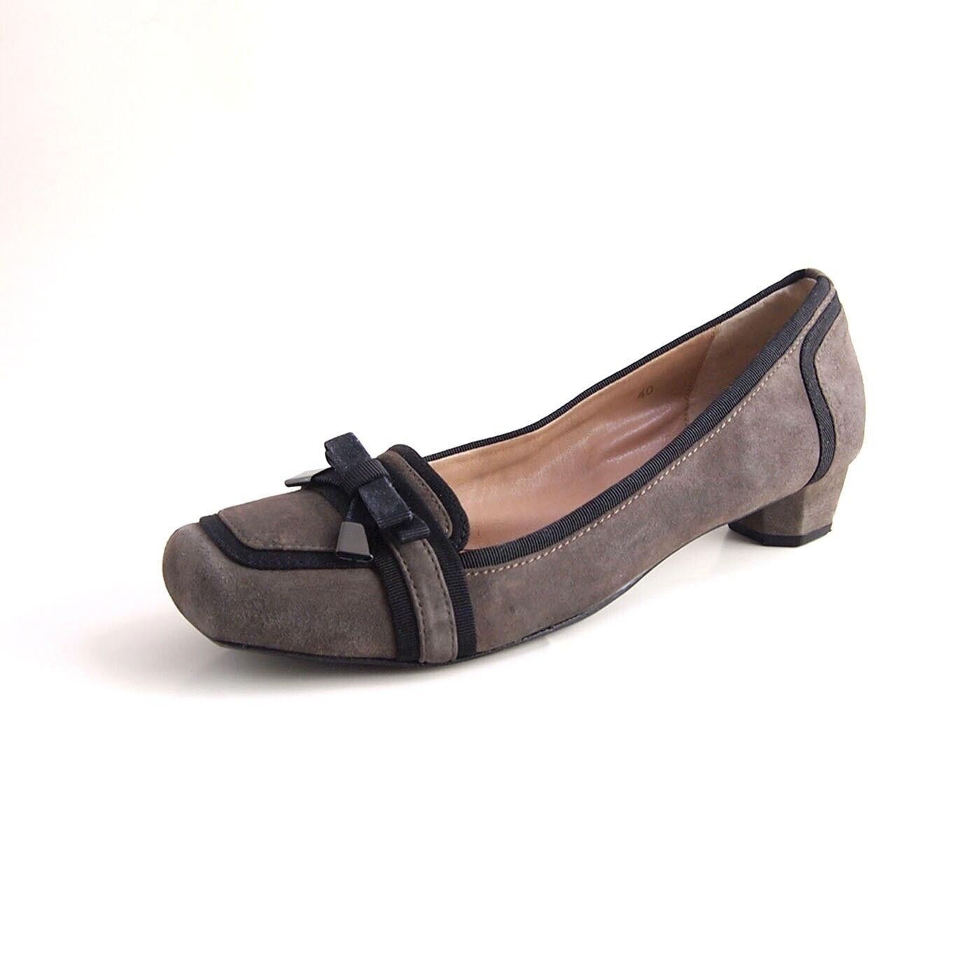 Designer Luciano Barachini Low Heel Pumps Brown Suede US 10 EU 40 Size US 10 / IT 40 - 1 Thumbnail
