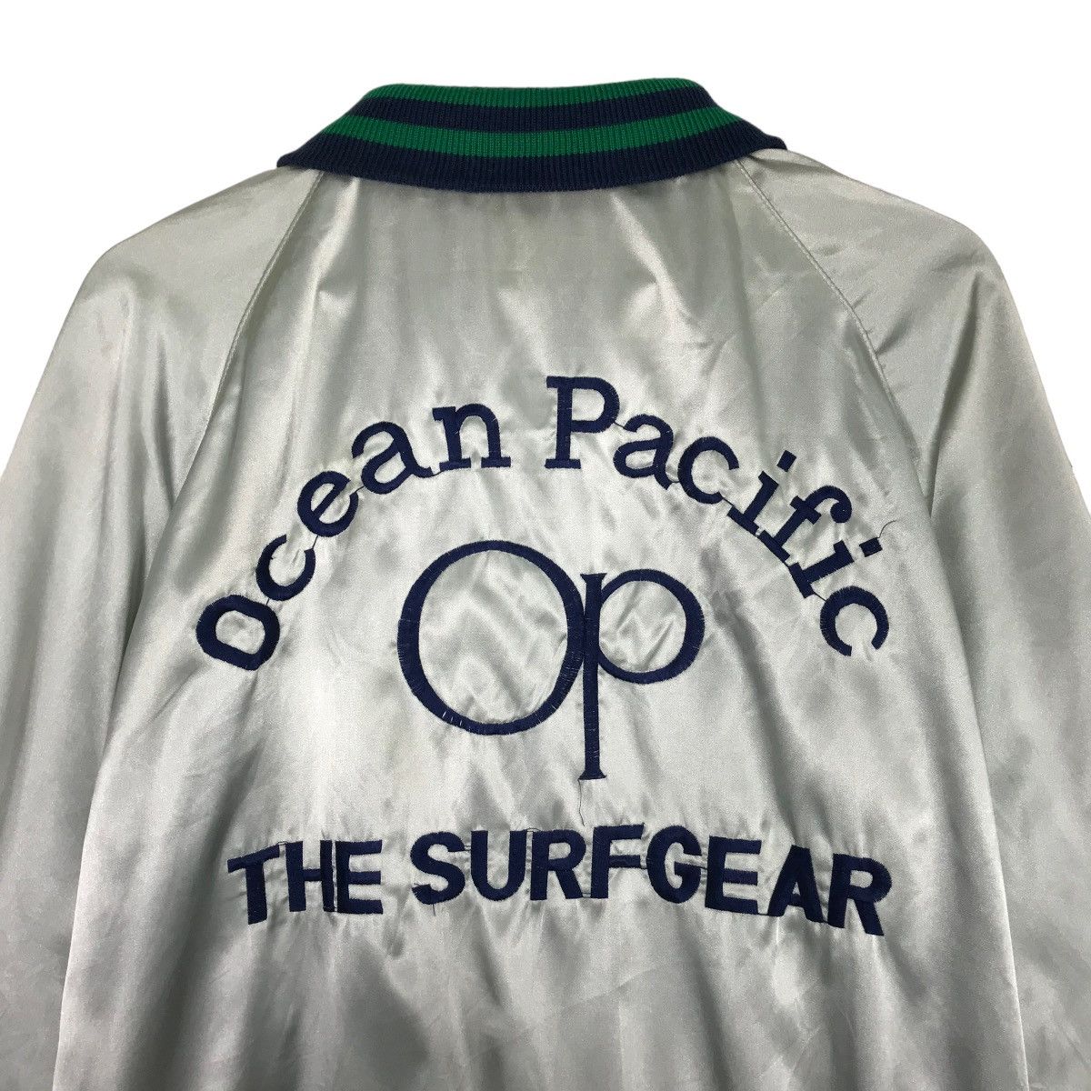 Ocean Pacific × Vintage 💥 VINTAGE 1980s OCEAN PACIFIC REVERSIBLE SATIN JACKET Size US M / EU 48-50 / 2 - 9 Thumbnail