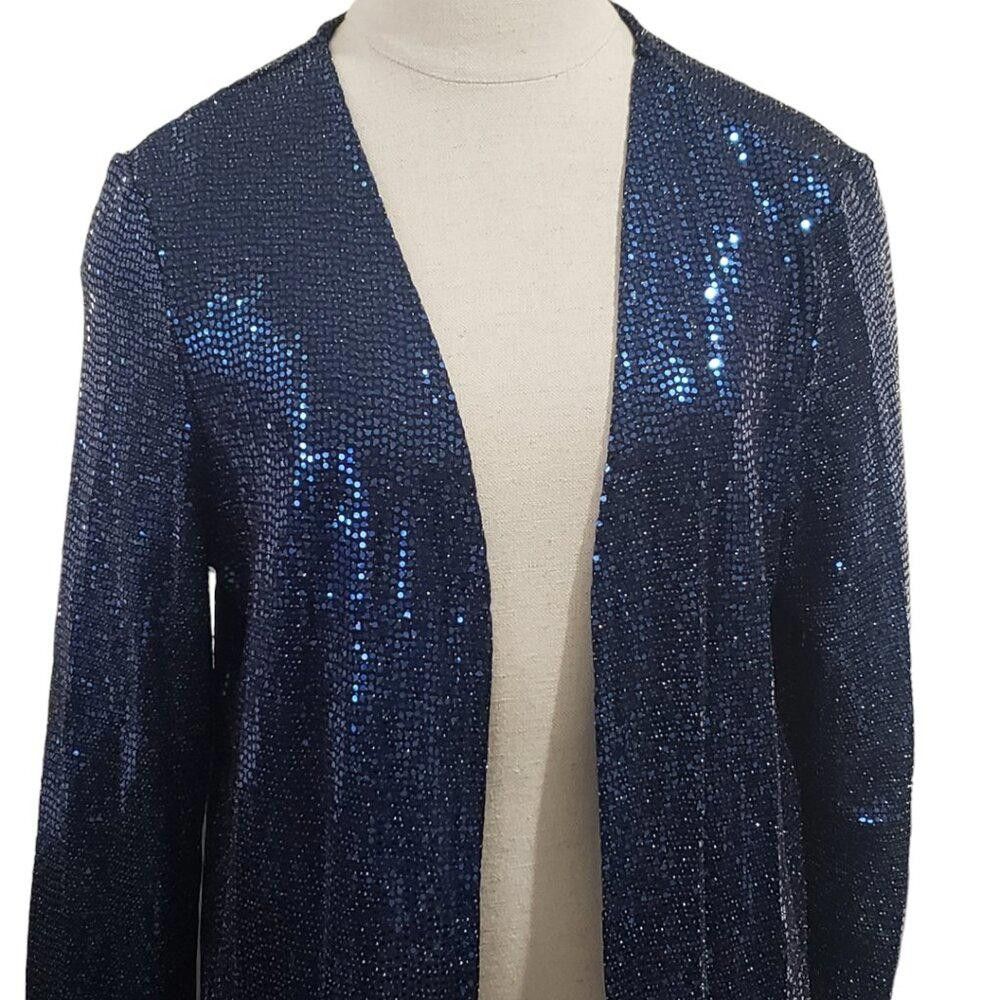 Designer CT1756 Jules & Leopold Nave Sequined Open Cardigan M Size M / US 6-8 / IT 42-44 - 2 Thumbnail