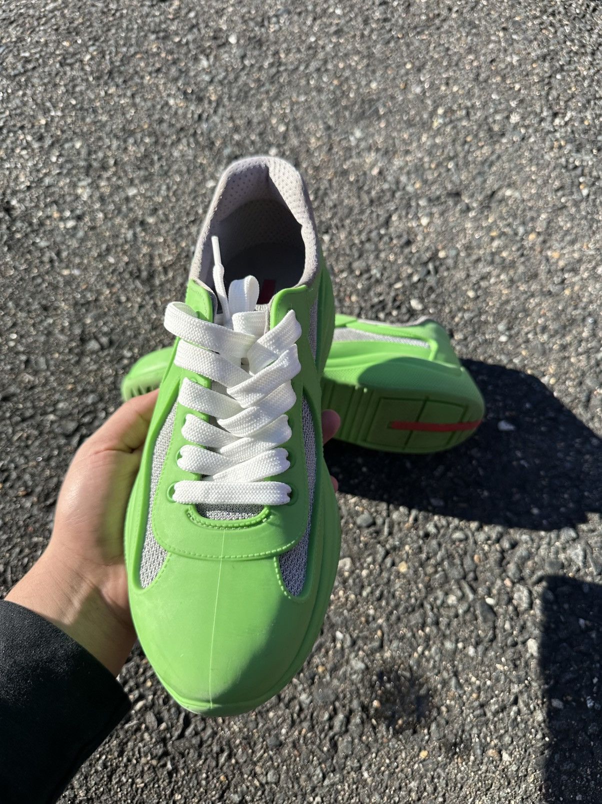 Prada Prada America’s Cup Soft Rubber Green Size US 6 / EU 39 - 2 Thumbnail