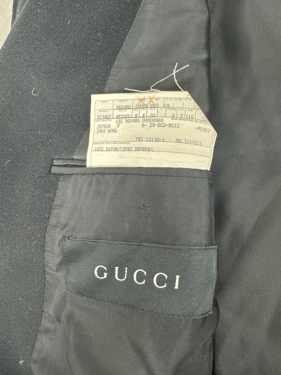 Gucci Gucci Black Wool Officer Buttoned Peacoat Size US M / EU 48-50 / 2 - 7 Thumbnail