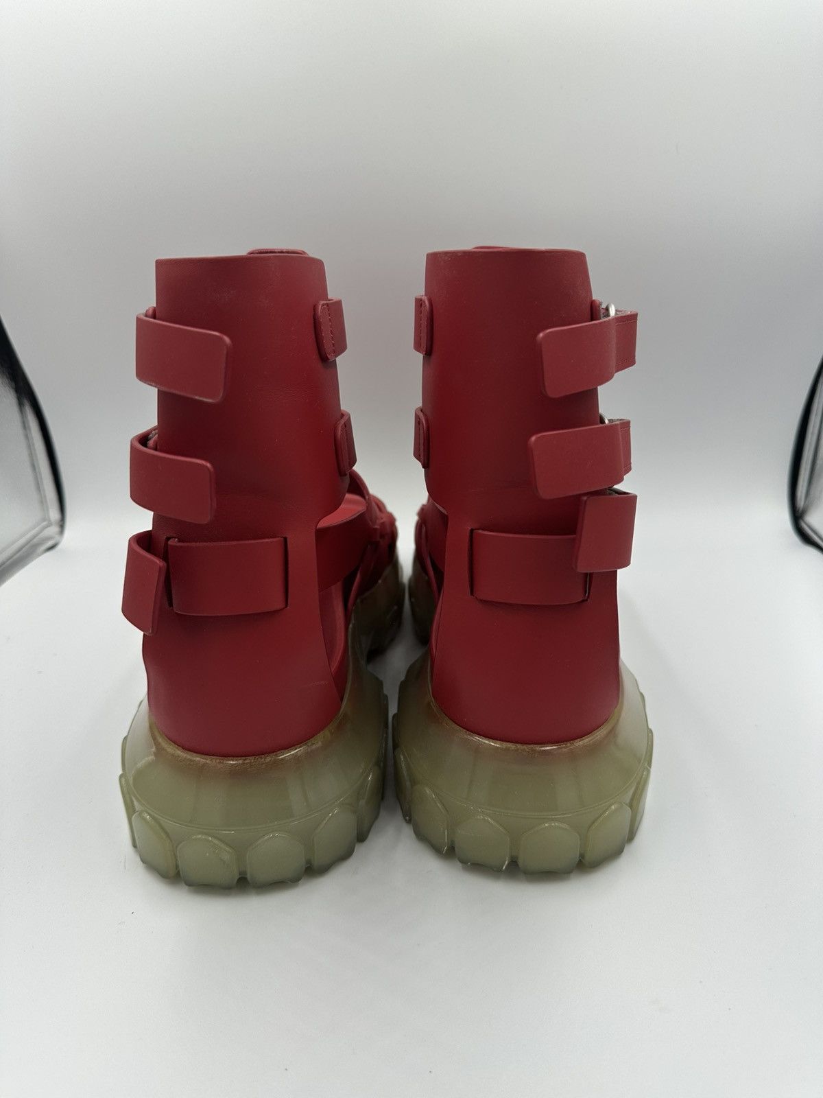Rick Owens Rick Owens Red with Transparent Sole Size US 10.5 / EU 43-44 - 8 Thumbnail