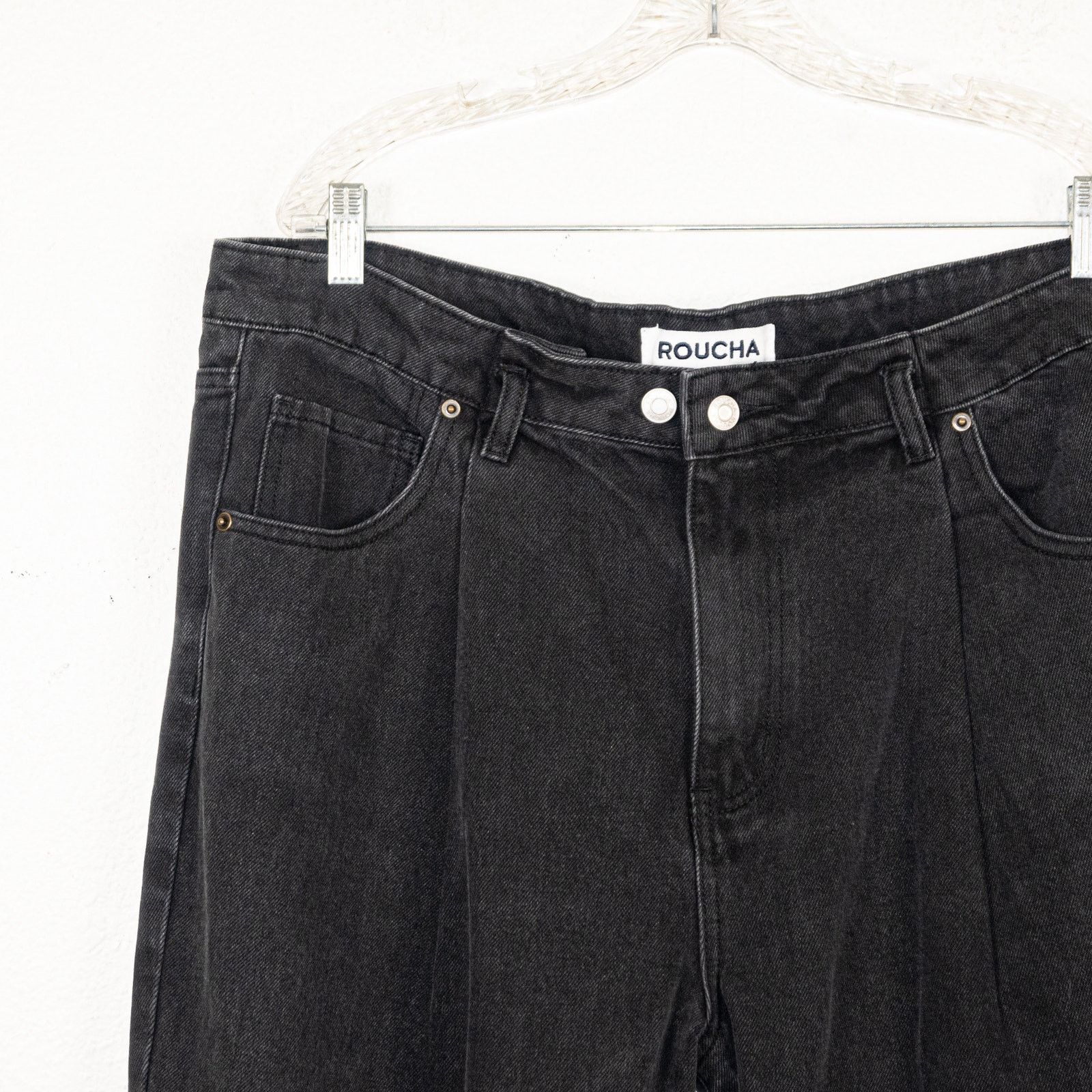 Other ROUCHA Dada Denim Pleated 5 pocket Jeans washed Black Size 40" / US 18 - 11 Thumbnail