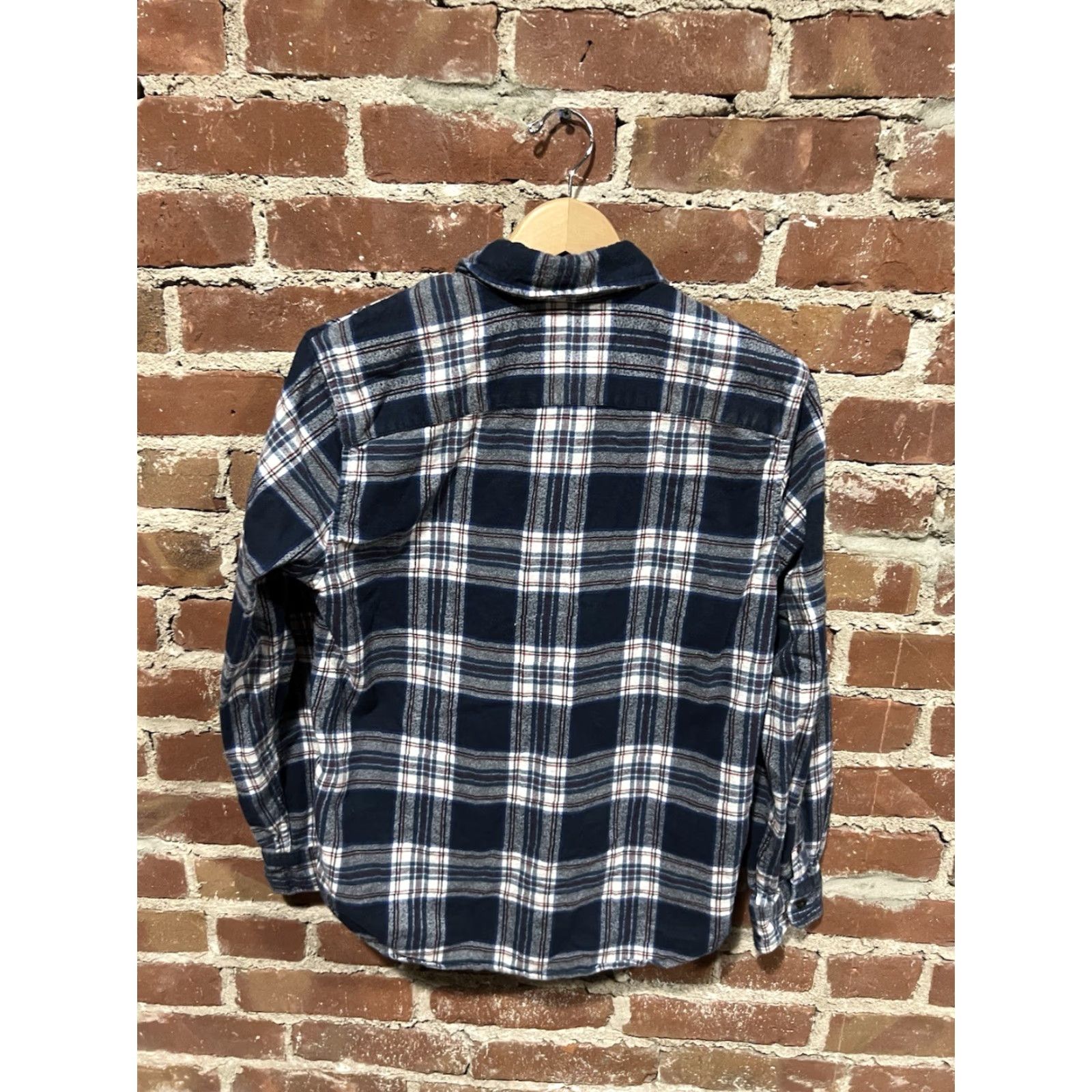 Abercrombie & Fitch Abercrombie & Fitch Mens Blue Checkered Long Sleeve Button-Up Flannel Size S Size US S / EU 44-46 / 1 - 2 Thumbnail