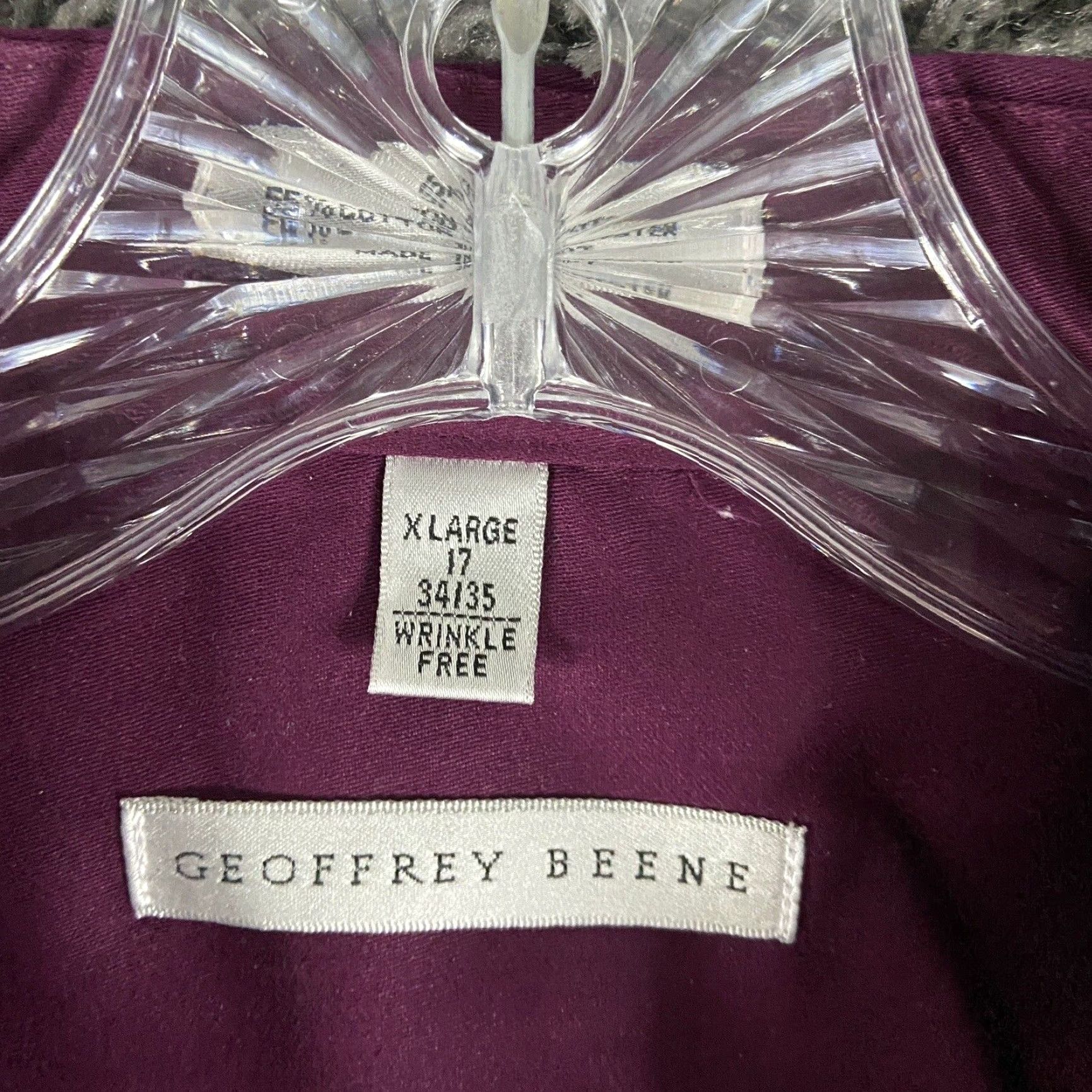 Geoffrey Beene Geoffrey Beene Red Dress Shirt Button Up Men’s XL 17 34/35 Shirt Men XL Red Dress Shirt Geoffrey Beene Button Up Mens XL 17 34/35 Size 46R - 6 Thumbnail
