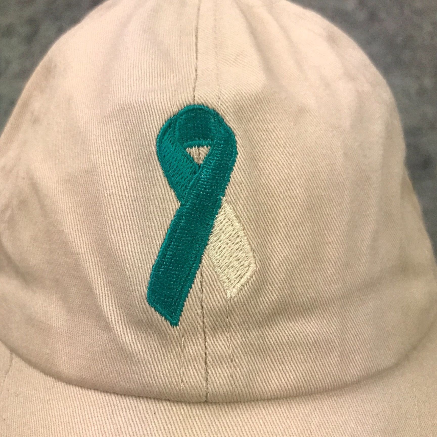 Hope Choose Hope Hat Womens Adjustable Beige Breast Cancer Awareness Ribbon Size ONE SIZE - 2 Thumbnail