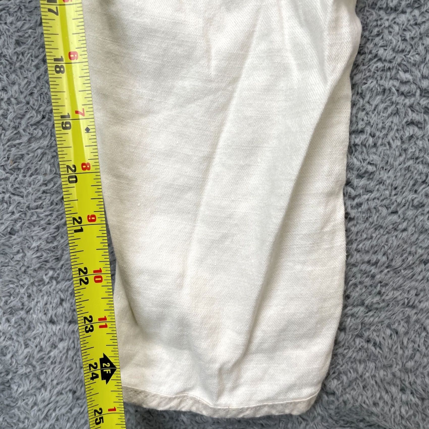 Anthropologie Anthropologie Pants Womens 27 Beige Pilcro And The Letterpress Linen Skinny Leg Pant Size 27" / US 4 / IT 40 - 7 Thumbnail