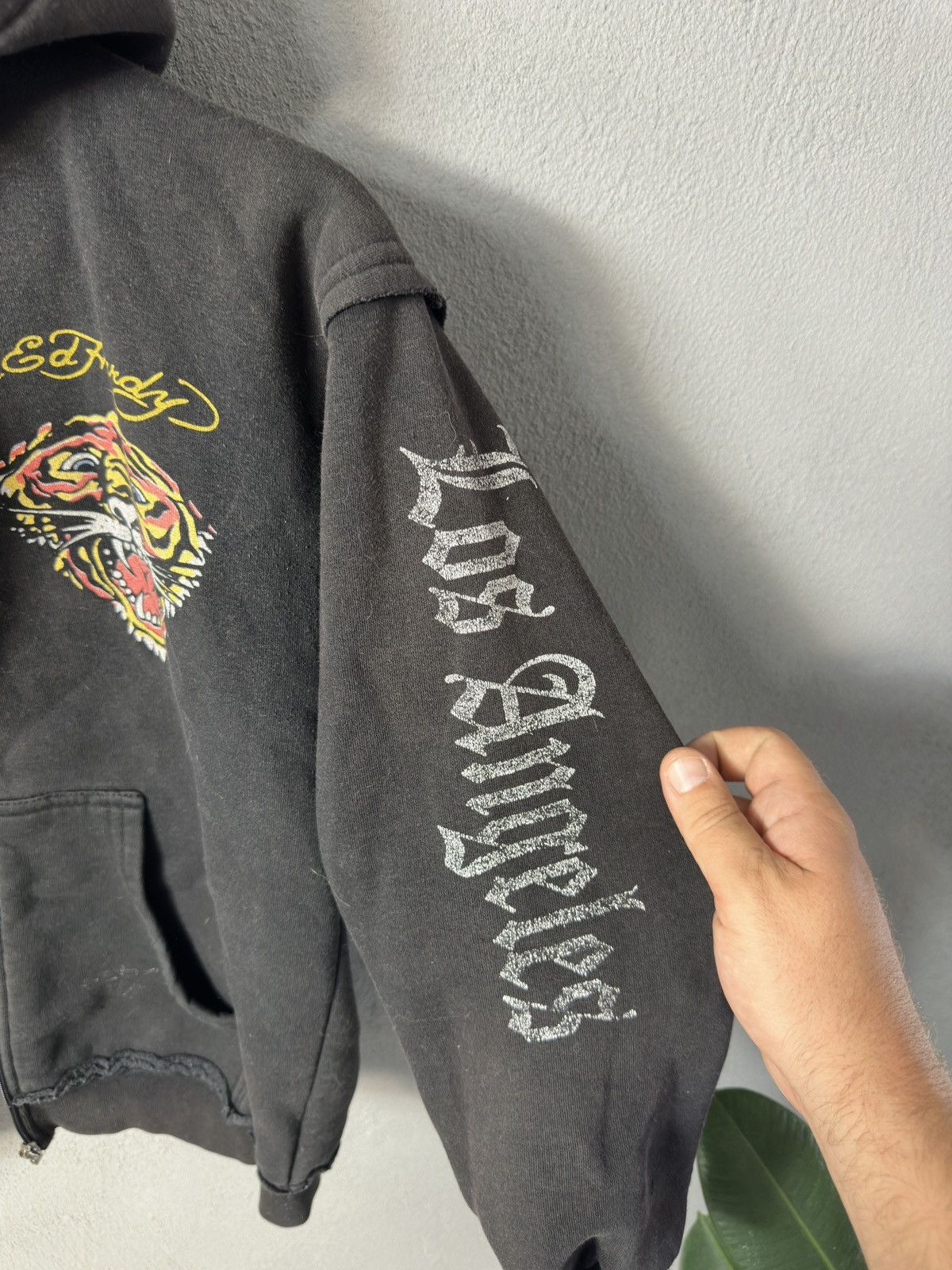 Christian Audigier × Ed Hardy × Vintage Ed Hardy Zip Up Hoodie Faded Size US XS / EU 42 / 0 - 10 Thumbnail