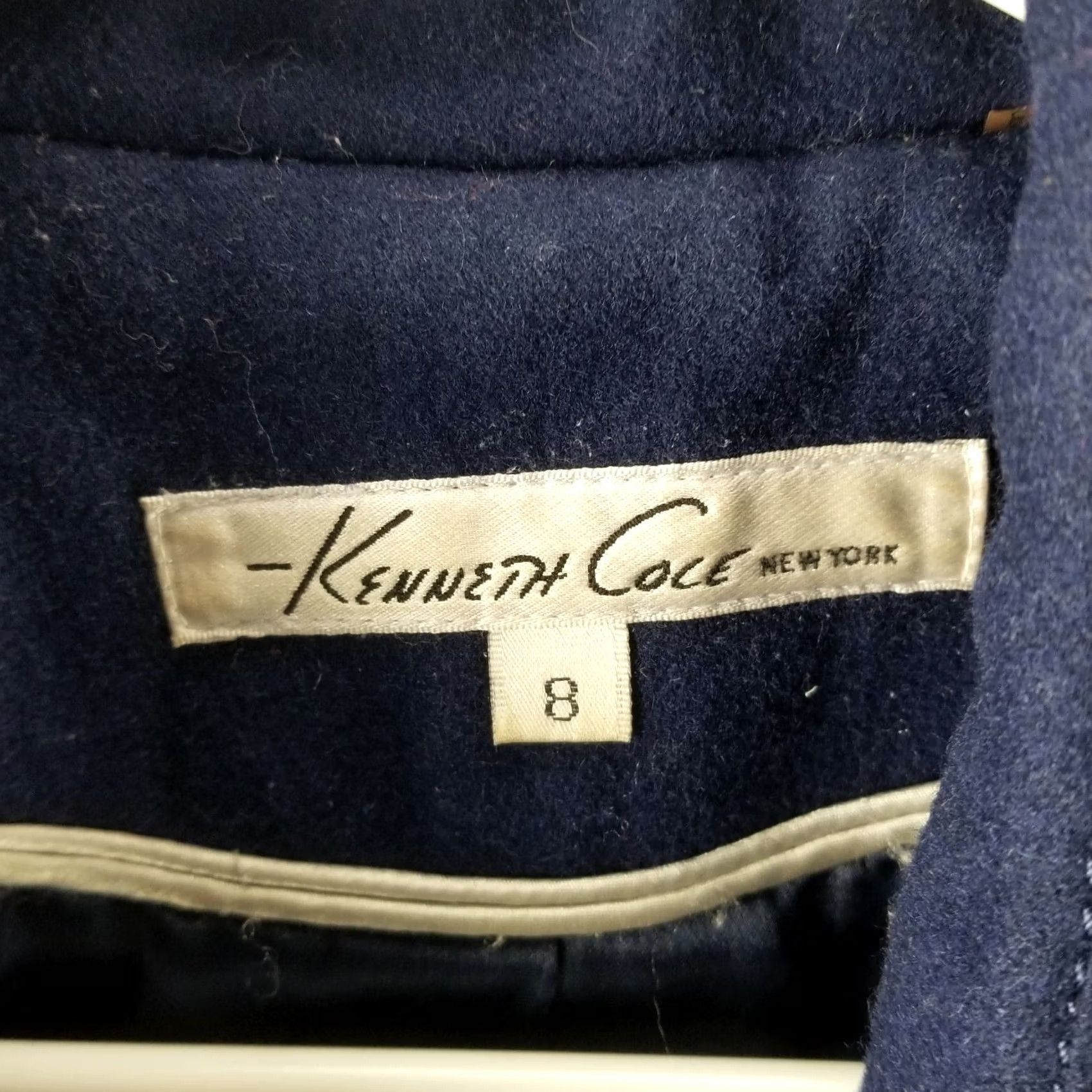Kenneth Cole Kenneth Cole New York Trench Coat Wool Blend Blue Zip Belt Woman 8 Coat Size M / US 6-8 / IT 42-44 - 2 Thumbnail