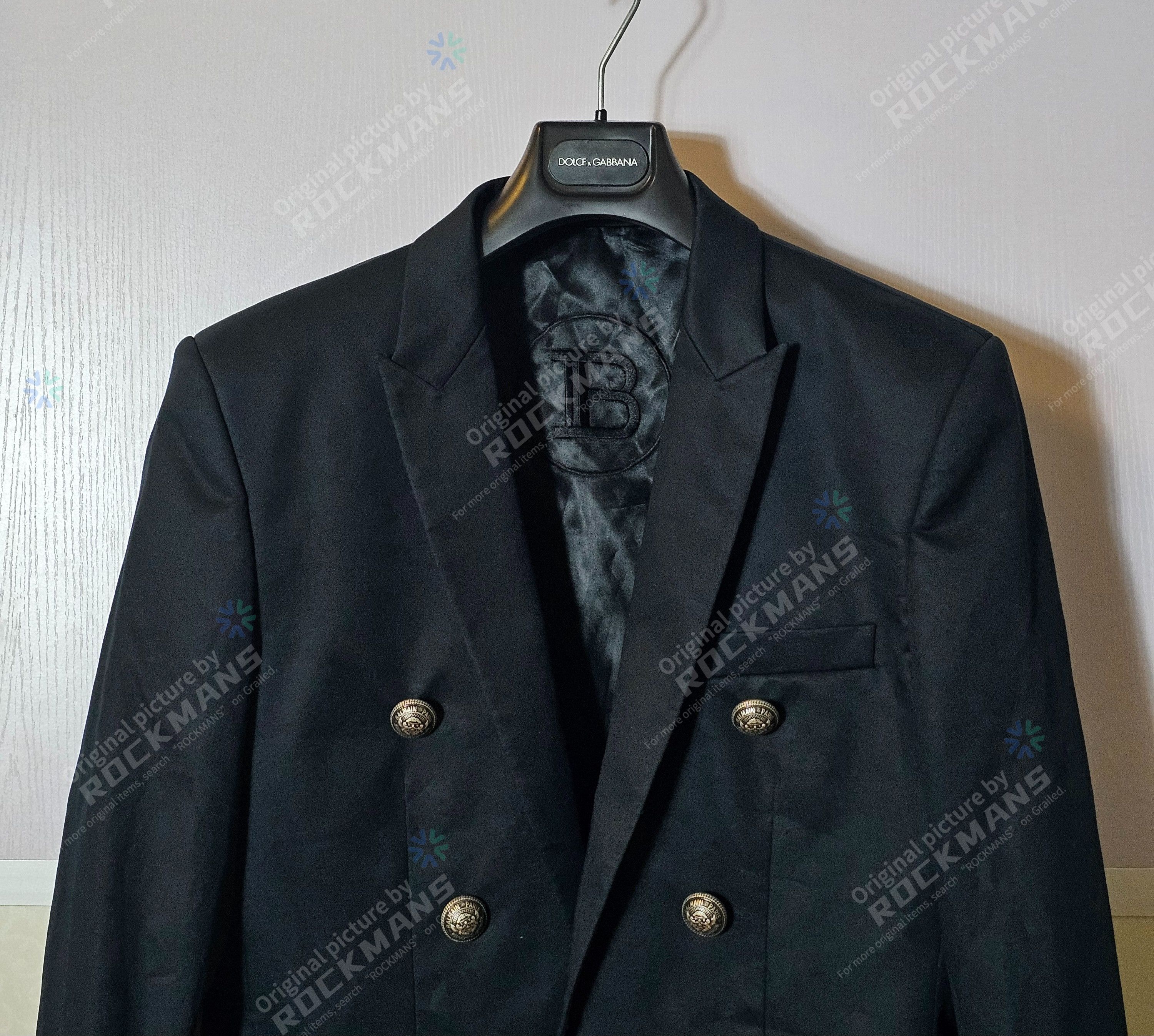 Balmain Balmain Double-Breasted Suit Jacket Size 50 Size 50R - 3 Thumbnail