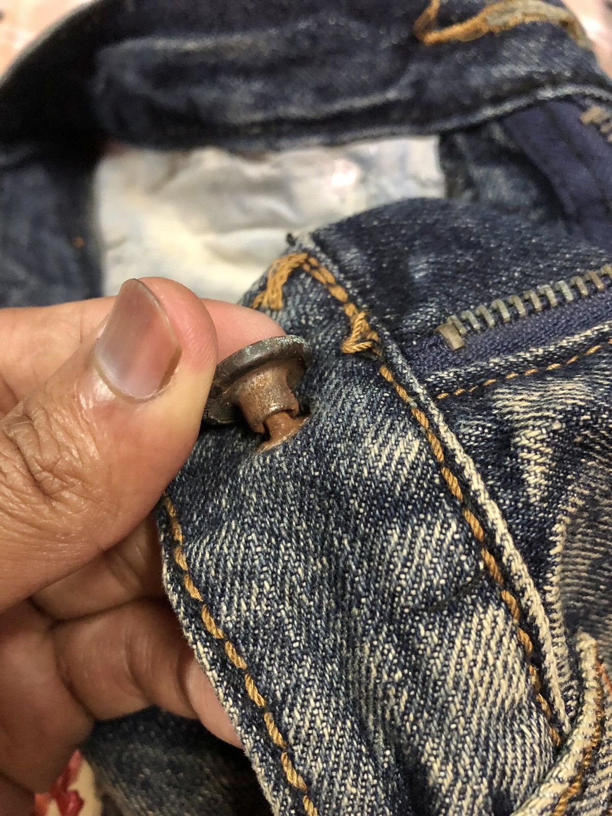 Other BOOTCUT RUSTY DISTRESSED DENIM Size US 30 / EU 46 - 10 Thumbnail