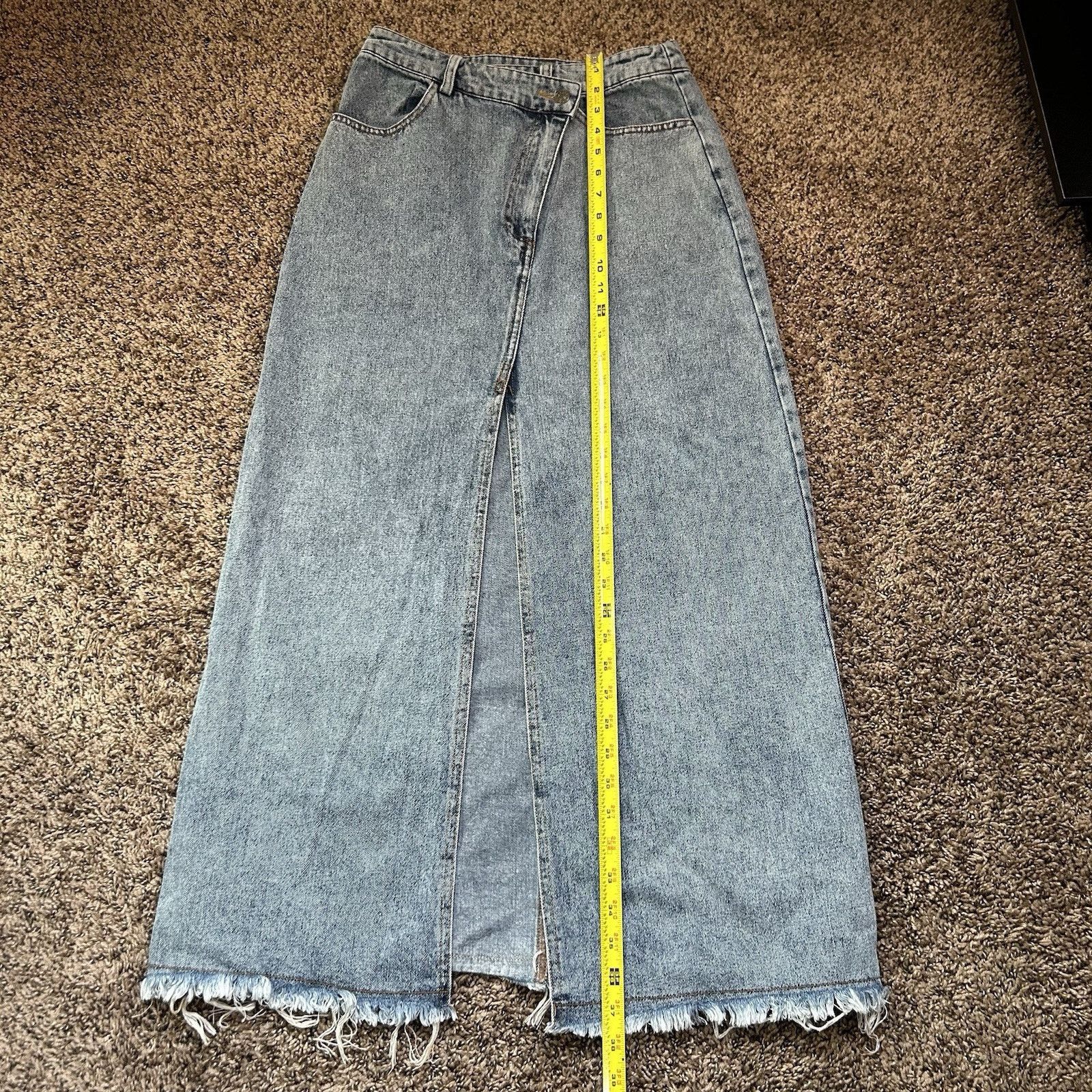 Avenue Avenue Zoe Jaymes Denim Maxi Skirt Size Medium Size 26" / US 2 / IT 38 - 8 Thumbnail