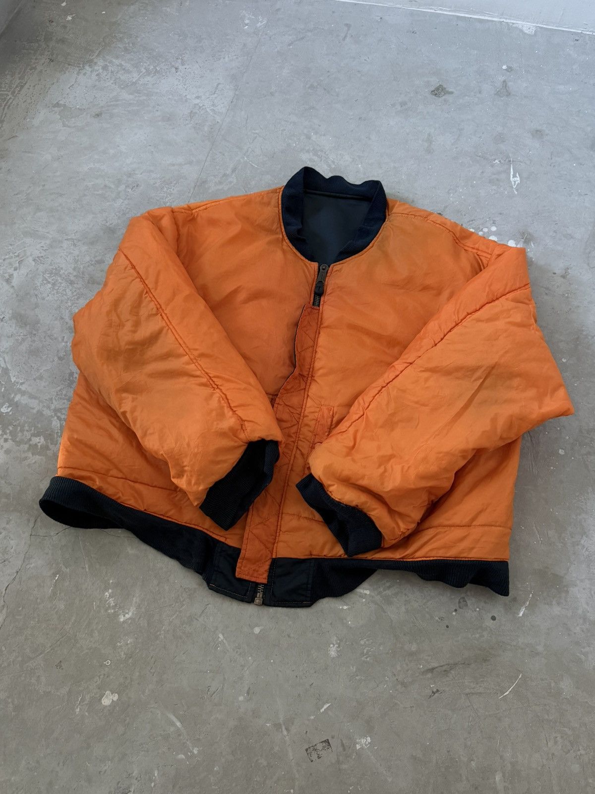 Other 90s Buster Bomber Aviator MA-1 Flight Jacket Size US XXL / EU 58 / 5 - 11 Thumbnail