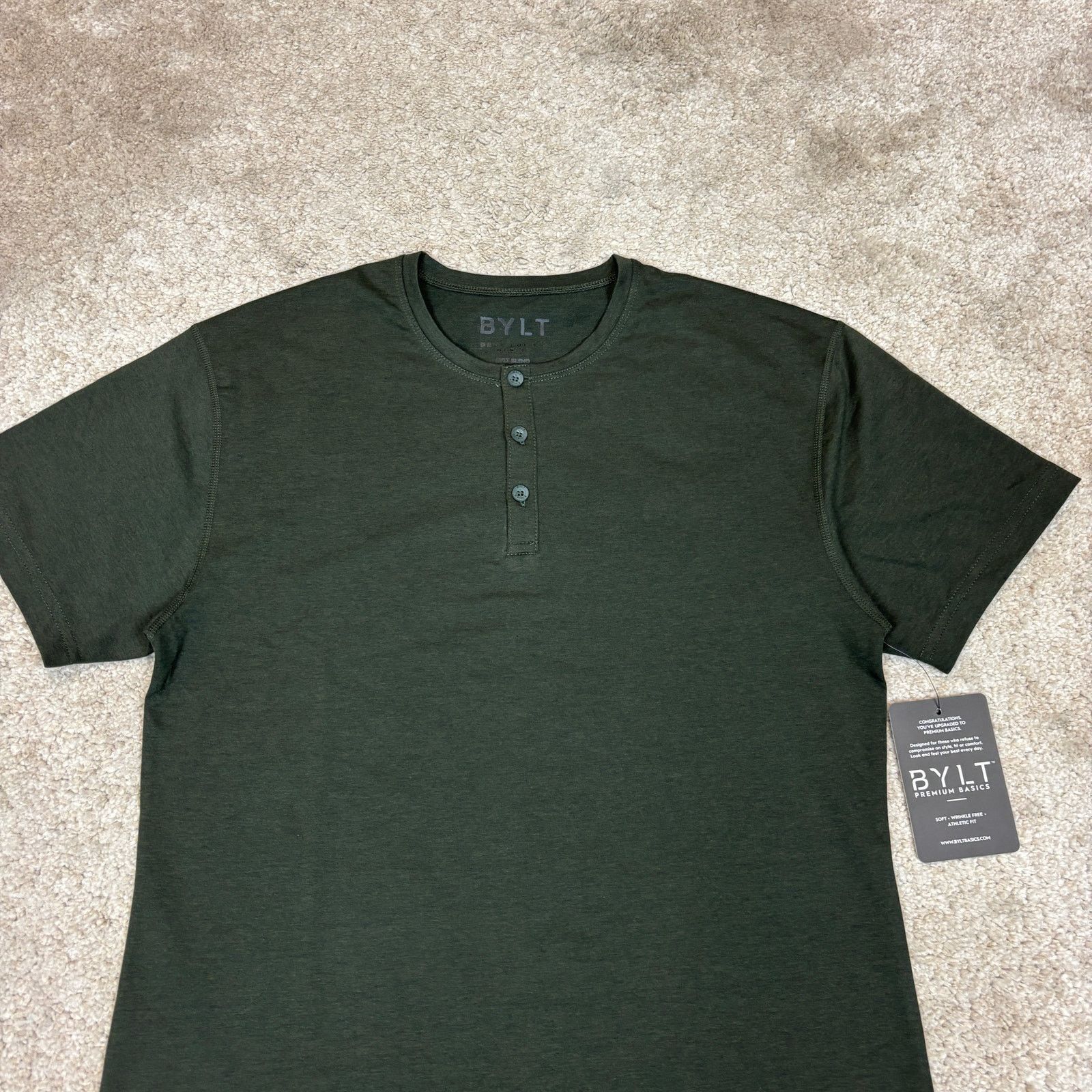 Other NWT Bylt Drop Cut Drop Sleeve Henley Shirt Men's Small Size US S / EU 44-46 / 1 - 2 Thumbnail