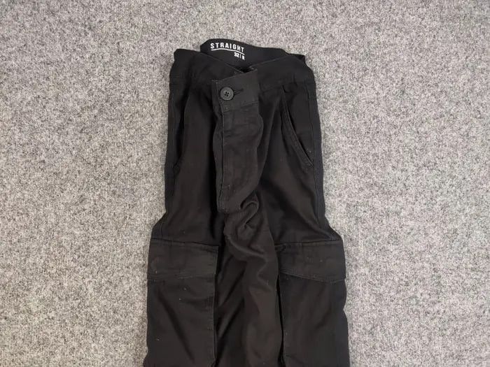 Other Vintage Japanese Black Pocket Casual Cargo Pants Y2K Style Size US 36 / EU 52 - 10 Thumbnail