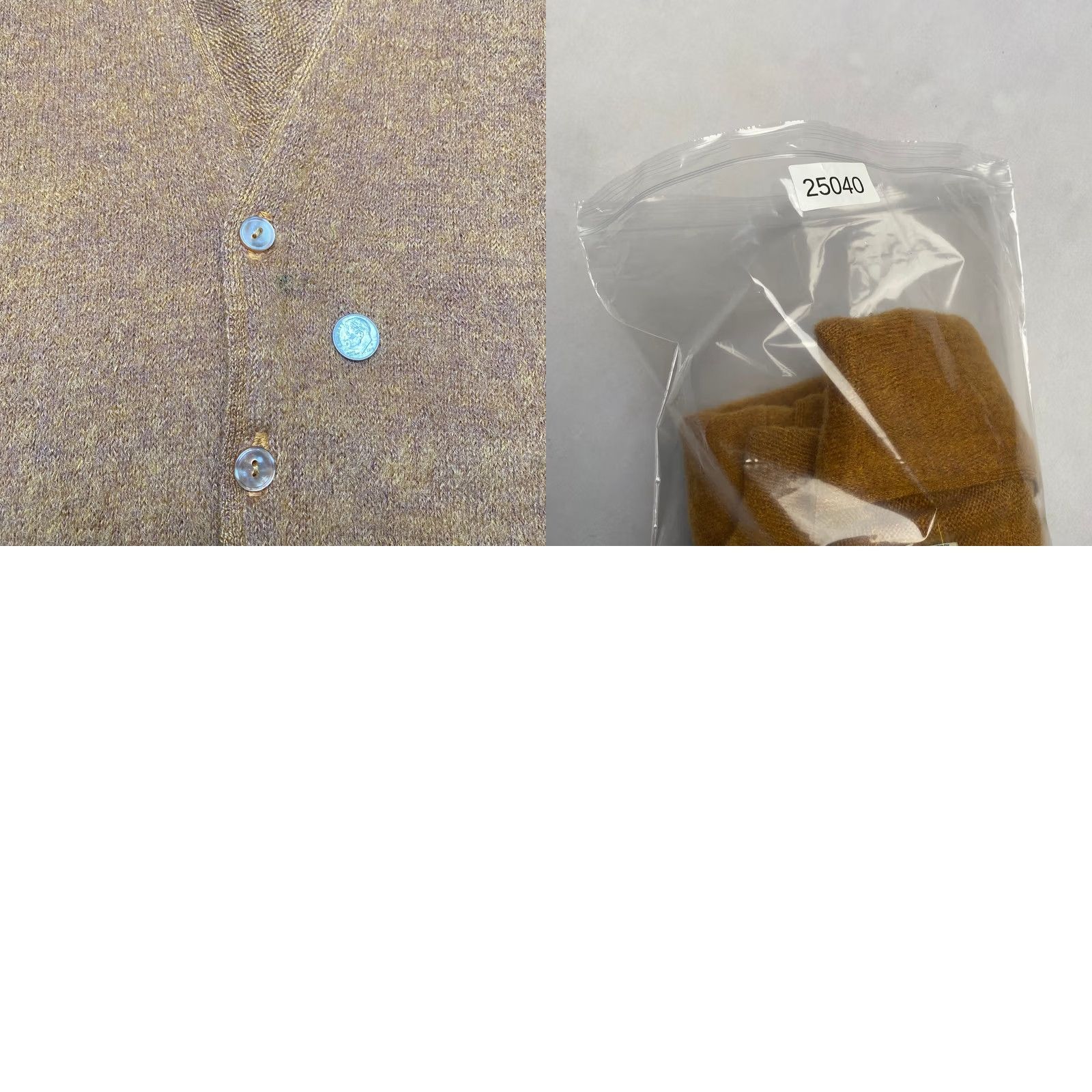 Vintage VINTAGE Moonshiner Cardigan Mens M Tan 60s The Knit Himalaya Mohair Maison Blanche Size US M / EU 48-50 / 2 - 9 Thumbnail