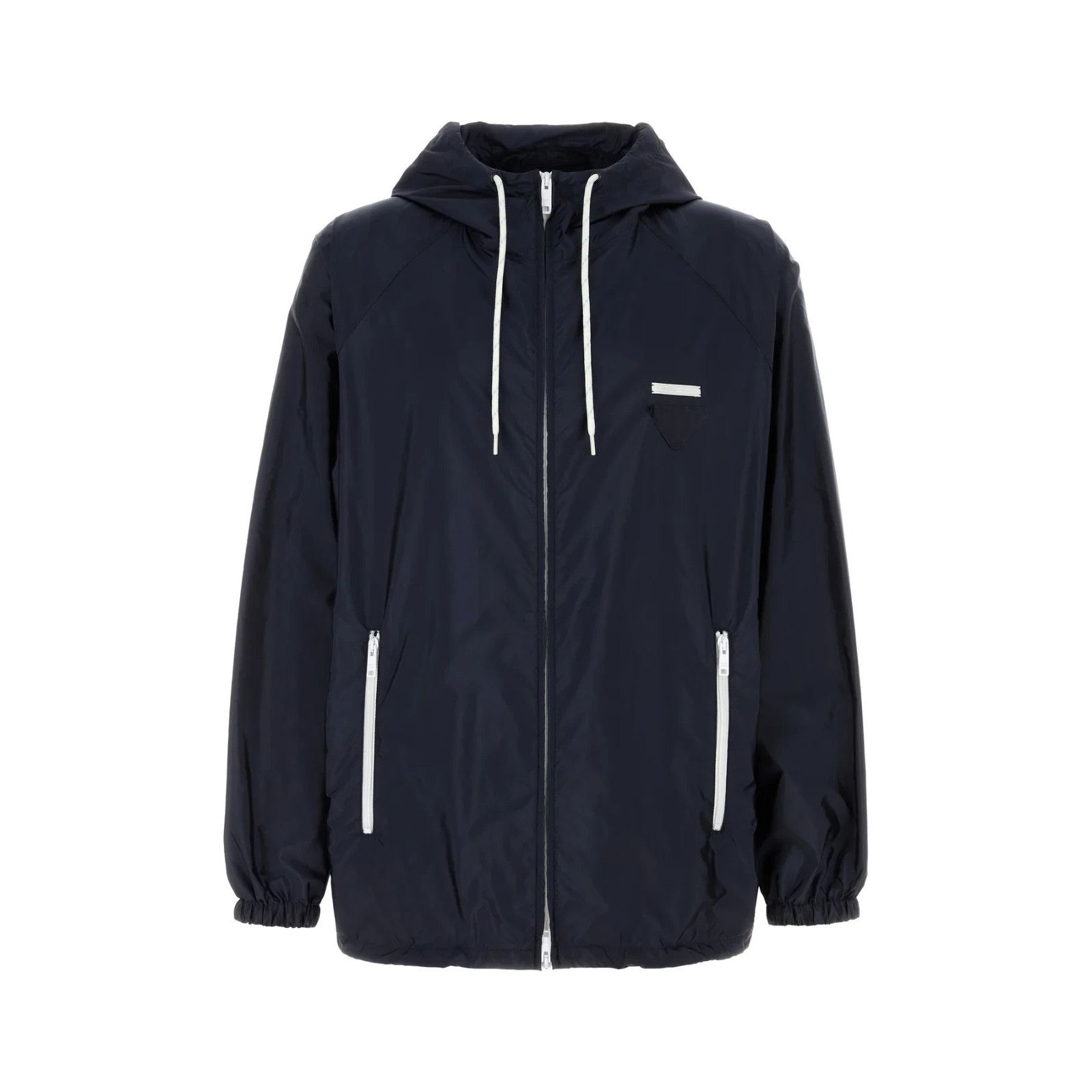 Prada PRADA Navy Blue Re-Nylon Windbreaker Jacket New & Authentic Size US XL / EU 56 / 4 - 1 Thumbnail