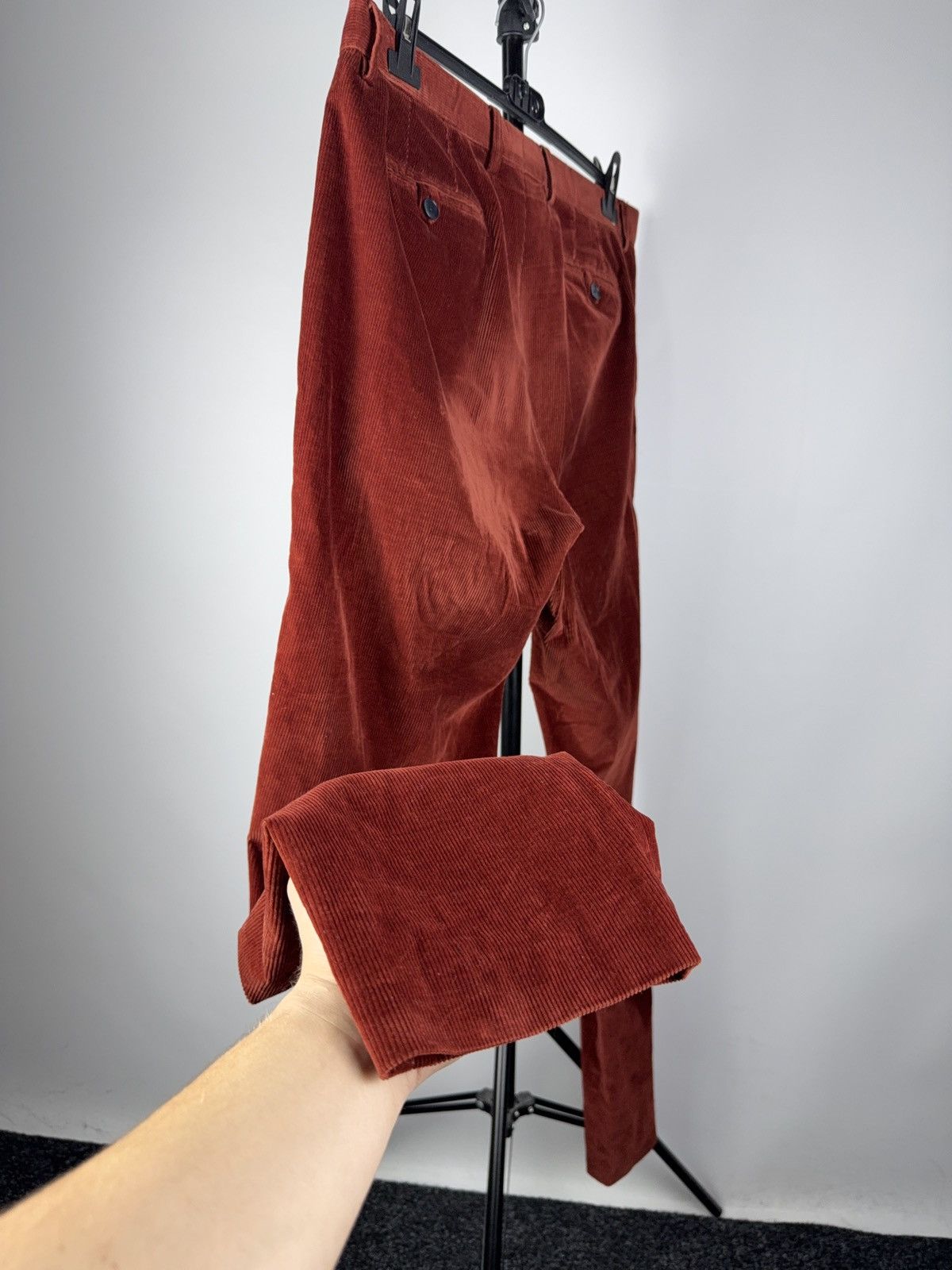 Etro Luxury Etro Slim Fit Corduroy Pants Rust Red Italian Luxury Size US 36 / EU 52 - 10 Thumbnail