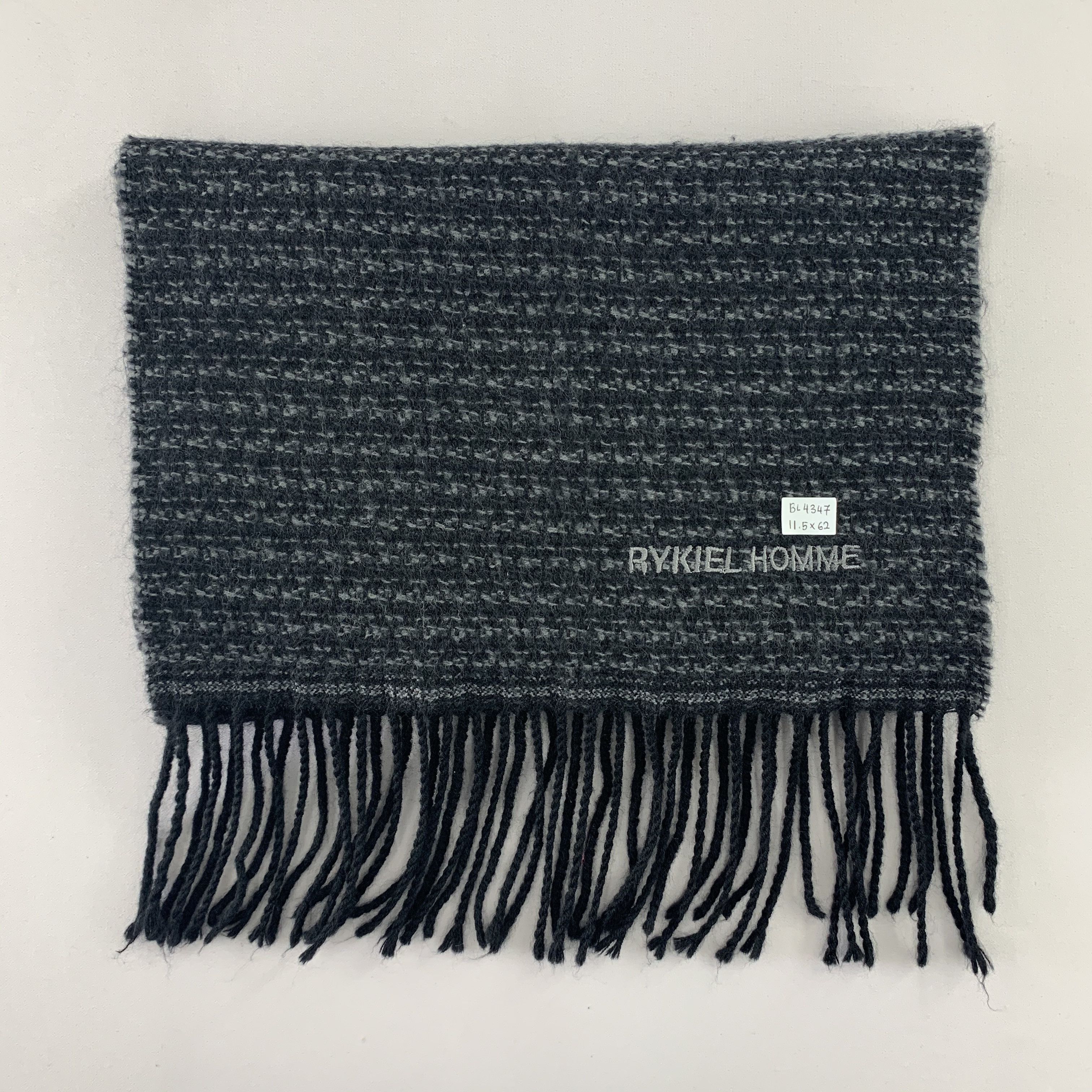 Sonia Rykiel Rykiel Homme Scarf Wool Muffler Neck Wrap BL4347 Size ONE SIZE - 3 Thumbnail