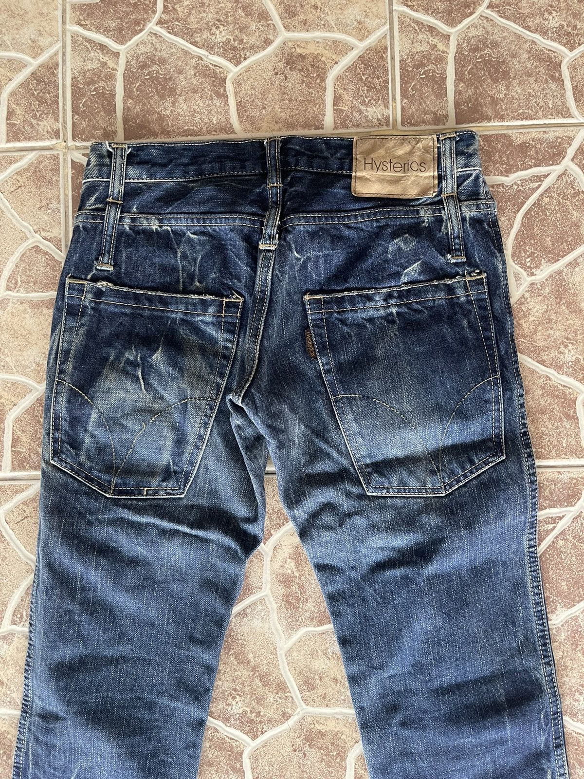Hysteric Glamour 🔥FLARED HYSTERIC GLAMOUR Japan Bush Pants Punk Jeans Size US 27 - 6 Thumbnail