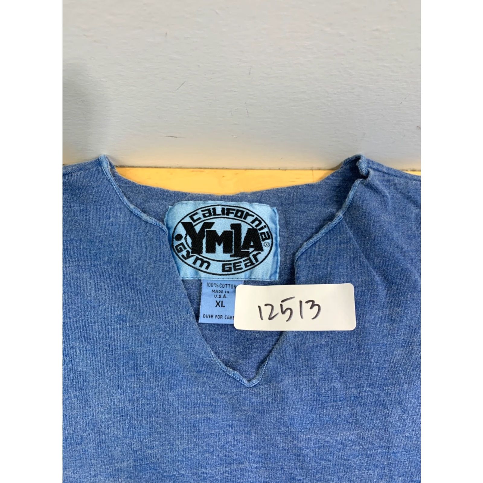 Vintage VINTAGE YMLA California Gym Gear Long Sleeve Shirt Adult XL Blue 1990s Mens Cotton T-Shirt Size US XL / EU 56 / 4 - 2 Thumbnail