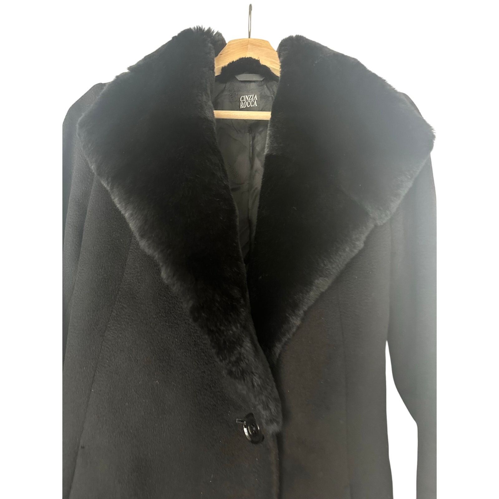 Cinzia Rocca Cinzia Rocca long black fur coat - Size 2 - MINT Size US S / EU 44-46 / 1 - 2 Thumbnail