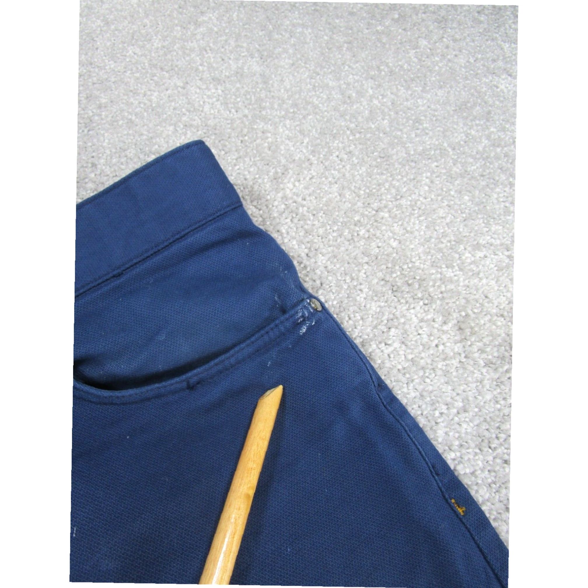Zara Mens Zara Dark Blue Cotton Skinny Fit 30 Pants Size US 30 / EU 46 - 2 Thumbnail