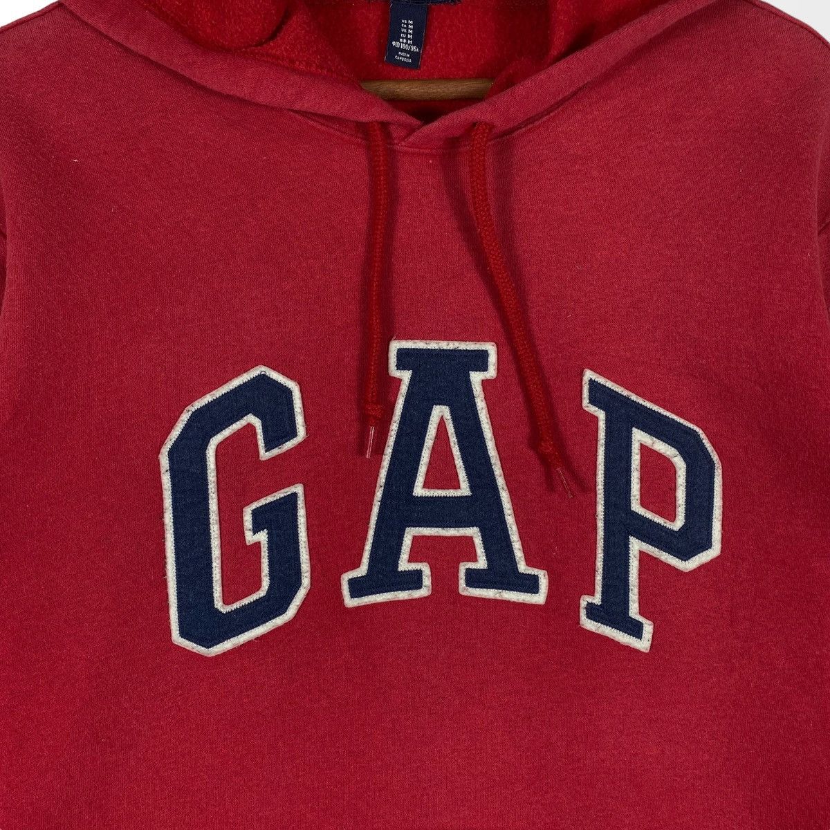 Gap × Vintage Vintage GAP Hoodie Sweater Red Pullover Jumper Size M Size US M / EU 48-50 / 2 - 5 Thumbnail