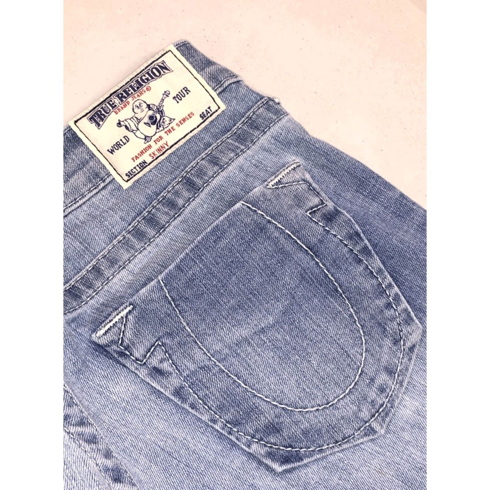 True Religion VINTAGE? No — True Religion Jeans Slim Skinny Denim Blue 30x33 Women’s 7.5" Rise 5" Leg Opening Cotton Blend Stretch Zip Button Zipper 5-Pocket Size 27" / US 4 / IT 40 - 2 Thumbnail