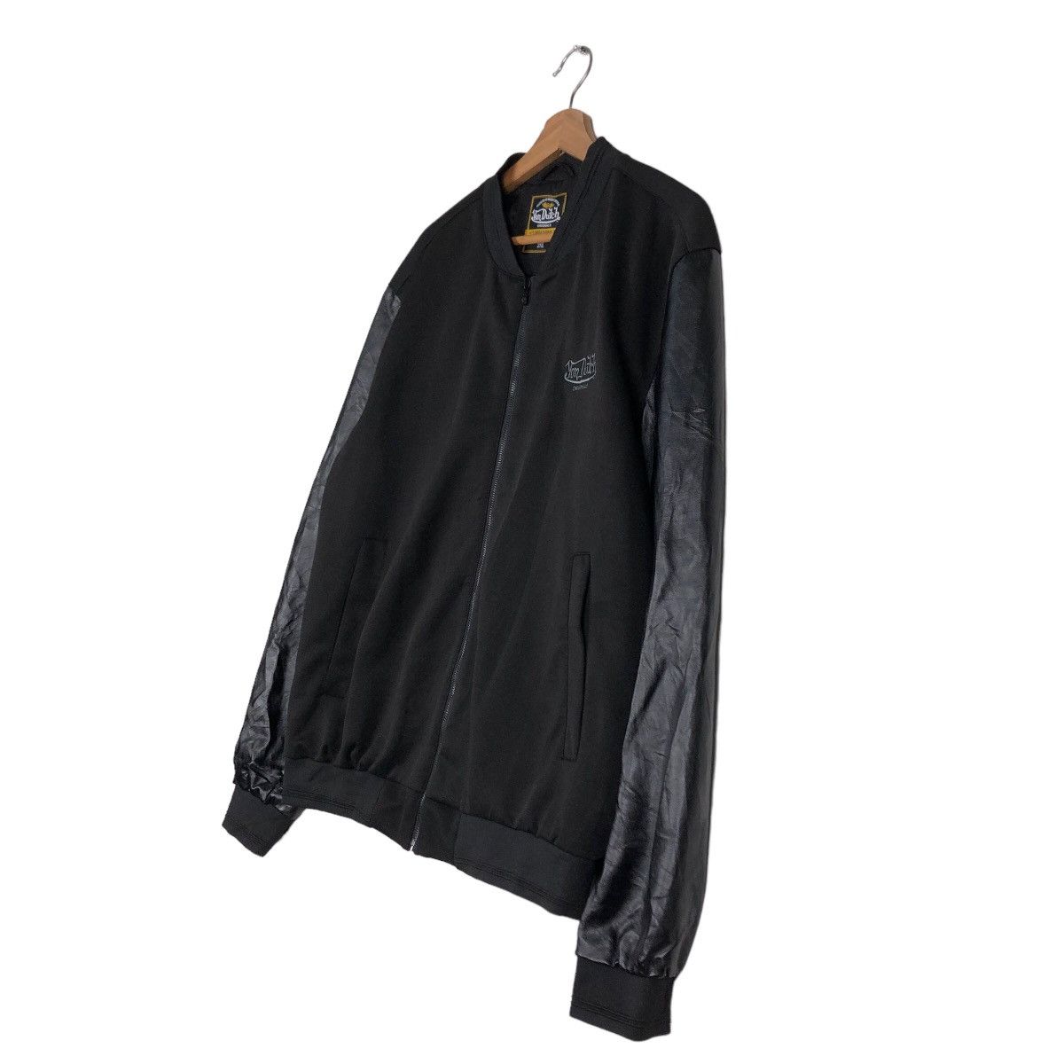 Japanese Brand 🔥Vintage Biker Jacket Von Dutch Leather Handling Big Logo Size US XXL / EU 58 / 5 - 7 Thumbnail