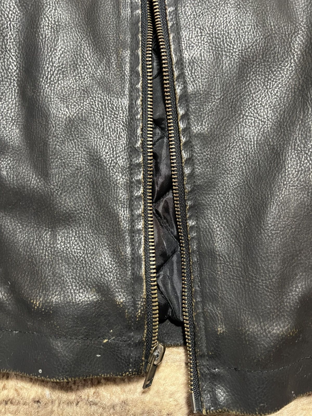 Arizona Jean Co. × Vintage LEATHER RACING JACKET 🏎️🏁 Size US XL / EU 56 / 4 - 4 Thumbnail