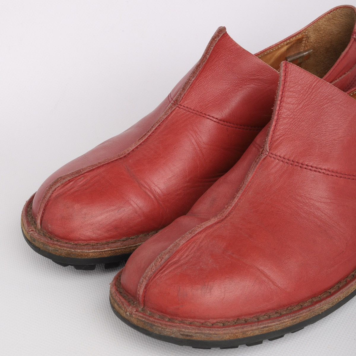 Trippen Trippen Leather Red Shoes Avantgarde Low Size US 11 / IT 41 - 3 Thumbnail