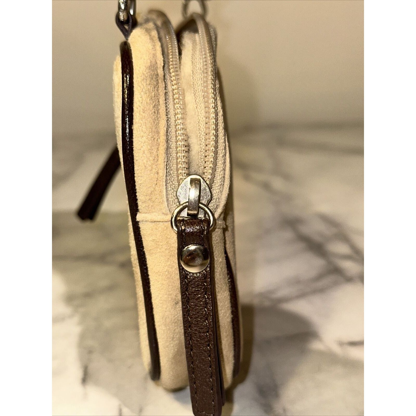Gant Rugger Ugg MINI Handbag Shoulder Bag Purse 8" Suede Shearling Pouch Size ONE SIZE - 5 Thumbnail