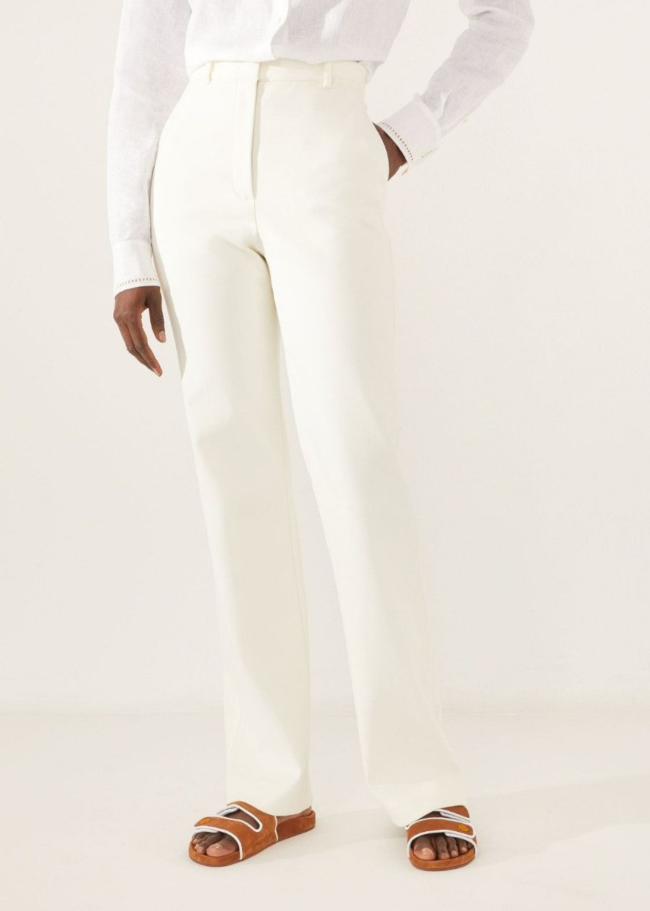 Loro Piana o1srvl11e0424 Trouser in White Size 26" / US 2 / IT 38 - 2 Thumbnail