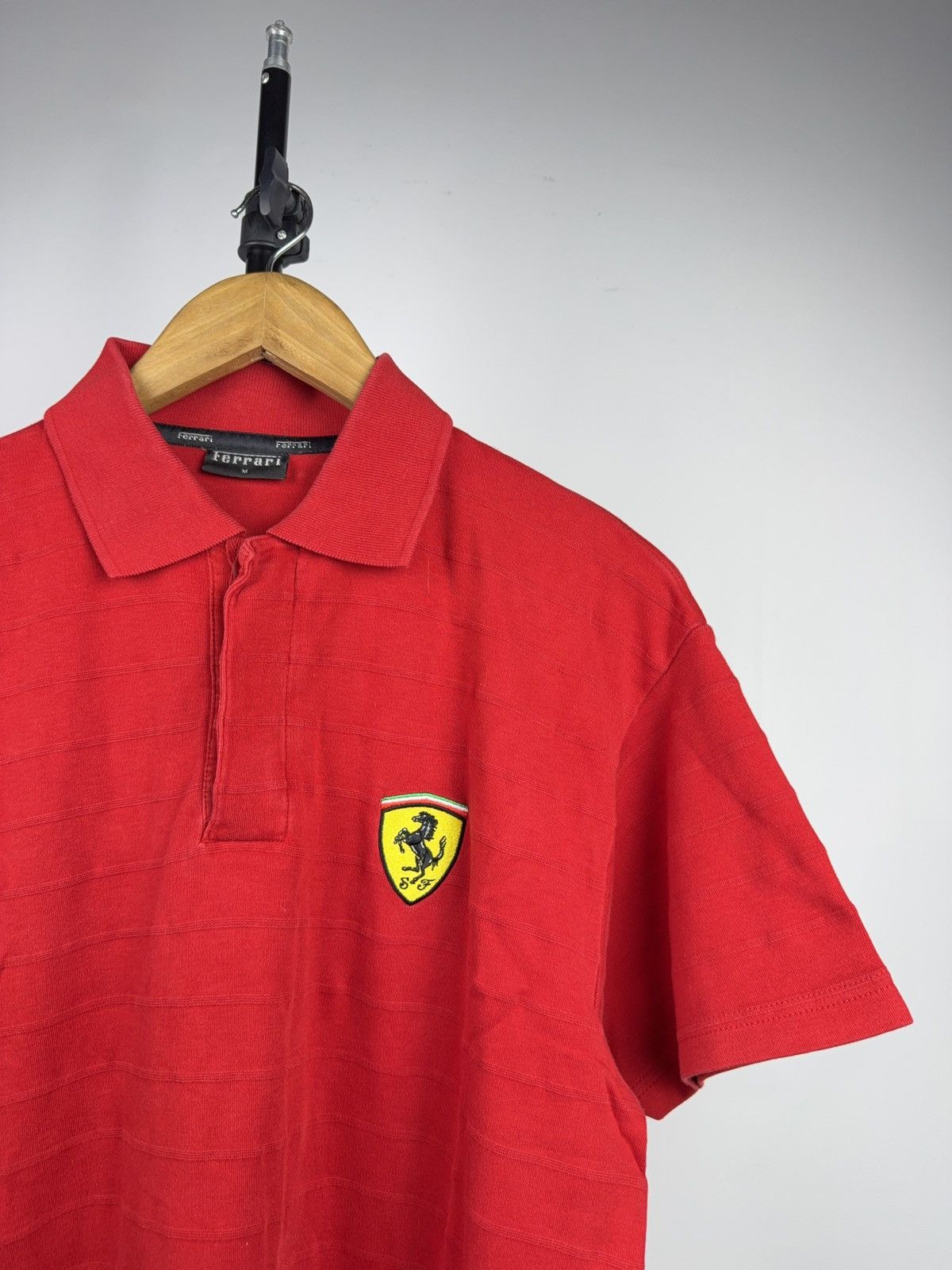 Ferrari 00s Ferrari Red Polo Shirt Vintage Scuderia Logo Embroidered Size US M / EU 48-50 / 2 - 2 Thumbnail