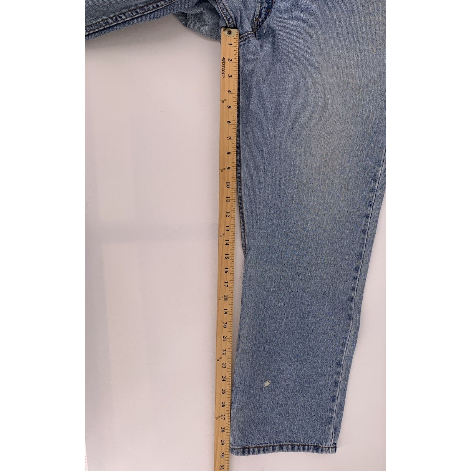 Levi's VTG Y2K Levi’s 550 Jeans 40x30 Light Wash Blue Regular Fit Size US 40 / EU 56 - 11 Thumbnail