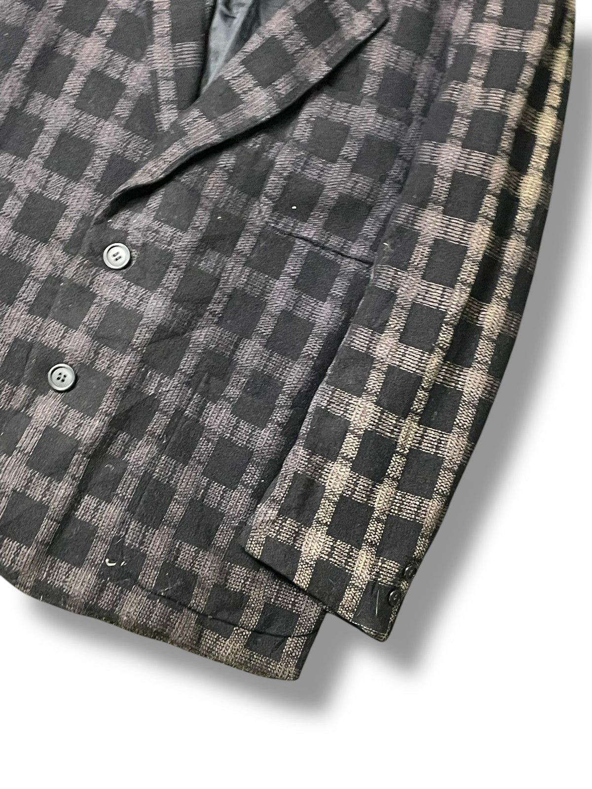 Japanese Brand × Vintage Shin Hosokawa Checkered Light Blazer (75) Size US S / EU 44-46 / 1 - 4 Thumbnail