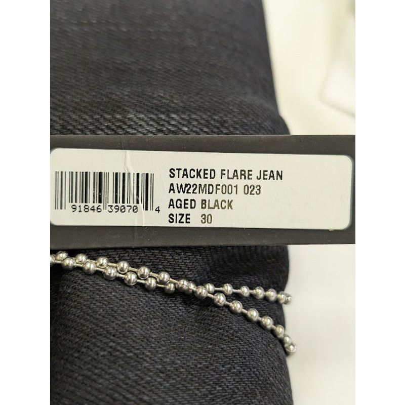 Amiri o1rshd1 Stacked Flare Jeans in Aged Black Size US 30 / EU 46 - 24 Thumbnail