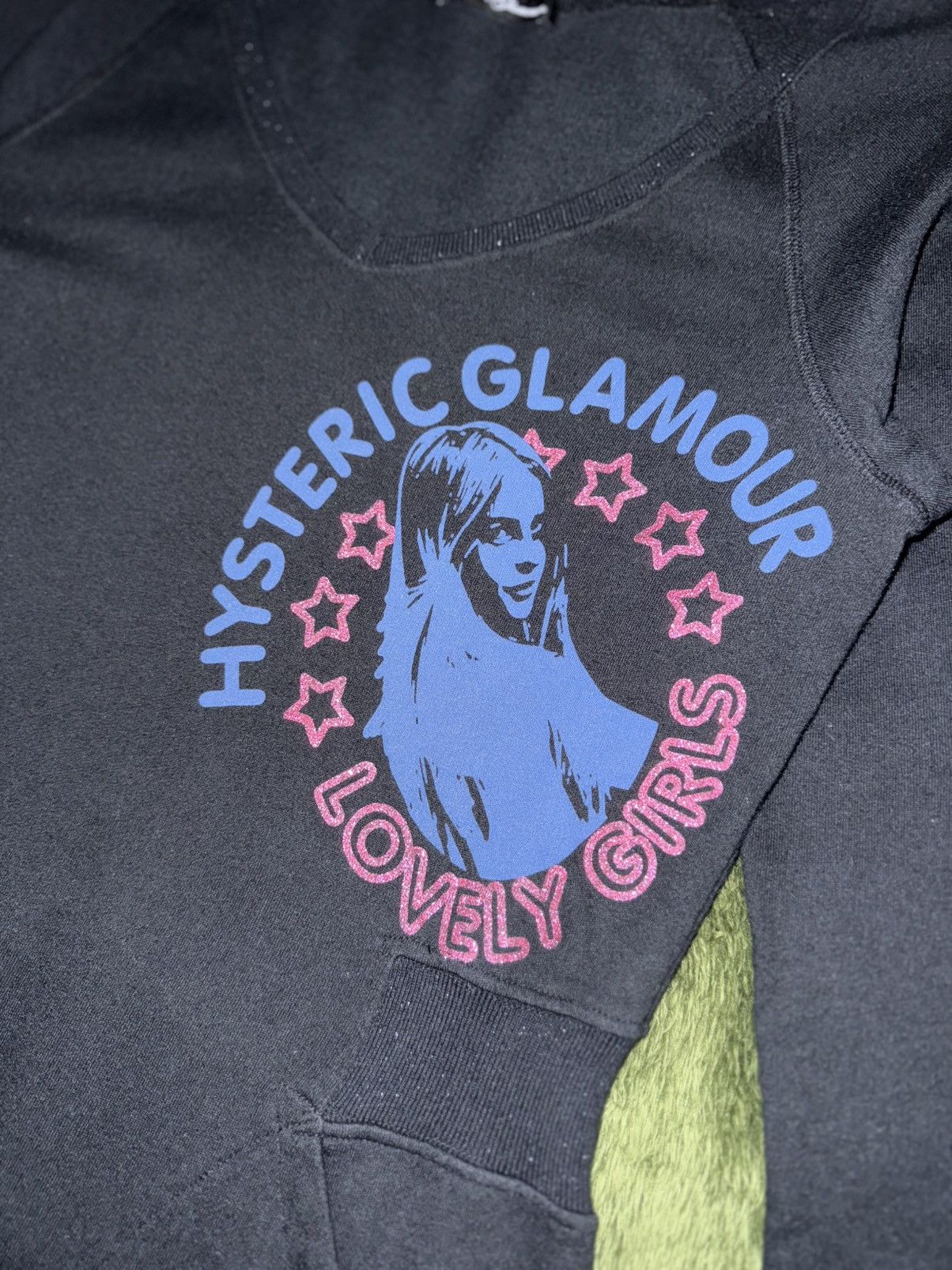 Hysteric Glamour 00s Hysteric Glamour Glitter Logo Long Sleeve Dress – Black Size ONE SIZE - 3 Thumbnail