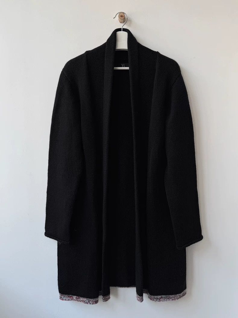 Yohji Yamamoto Yohji Yamamoto Yohji Yamamoto Knitted Cardigan with Leathe Size US M / EU 48-50 / 2 - 3 Thumbnail
