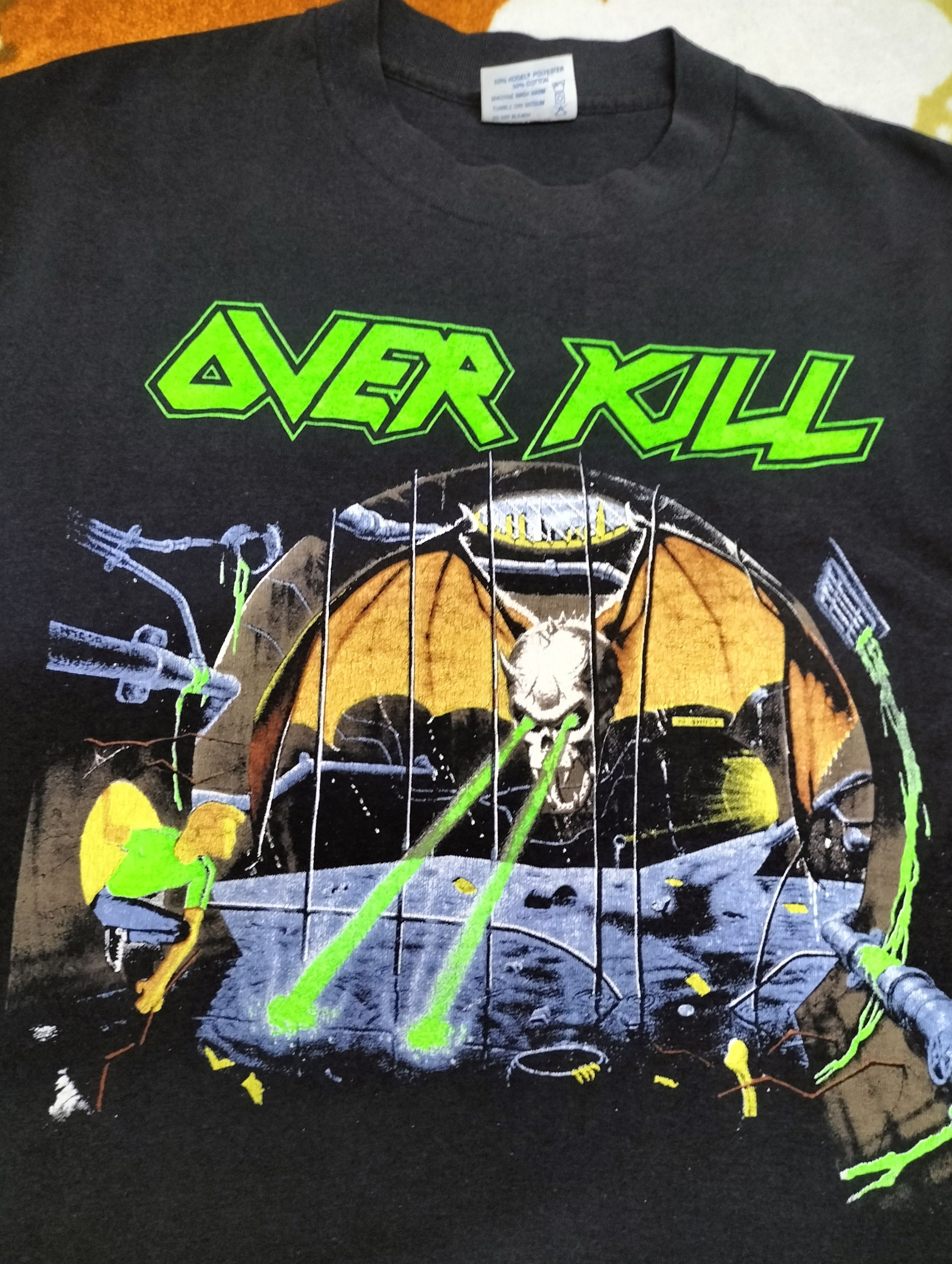 Band Tees Vintage Overkill under the influence tour 1988 Size US M / EU 48-50 / 2 - 3 Thumbnail