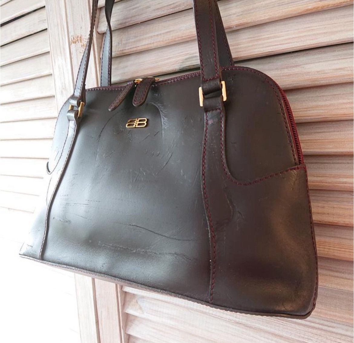 Balenciaga Balenciaga leather bag vintage rare Size ONE SIZE - 4 Thumbnail